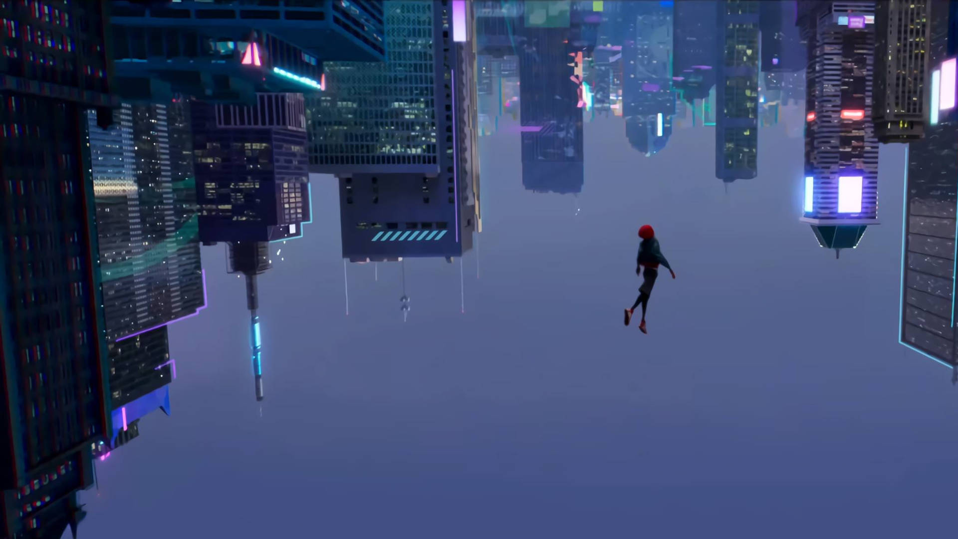 1920 X 1080 Night City Miles Morales