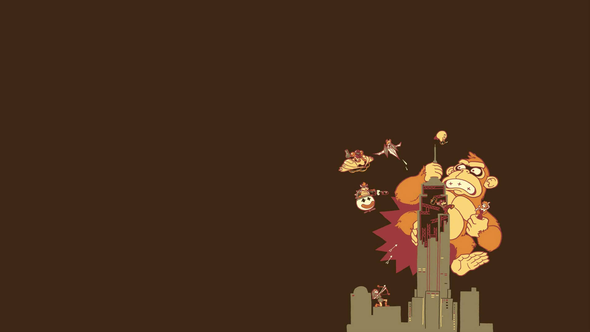 1920 X 1080 Simple Nintendo Donkey Kong