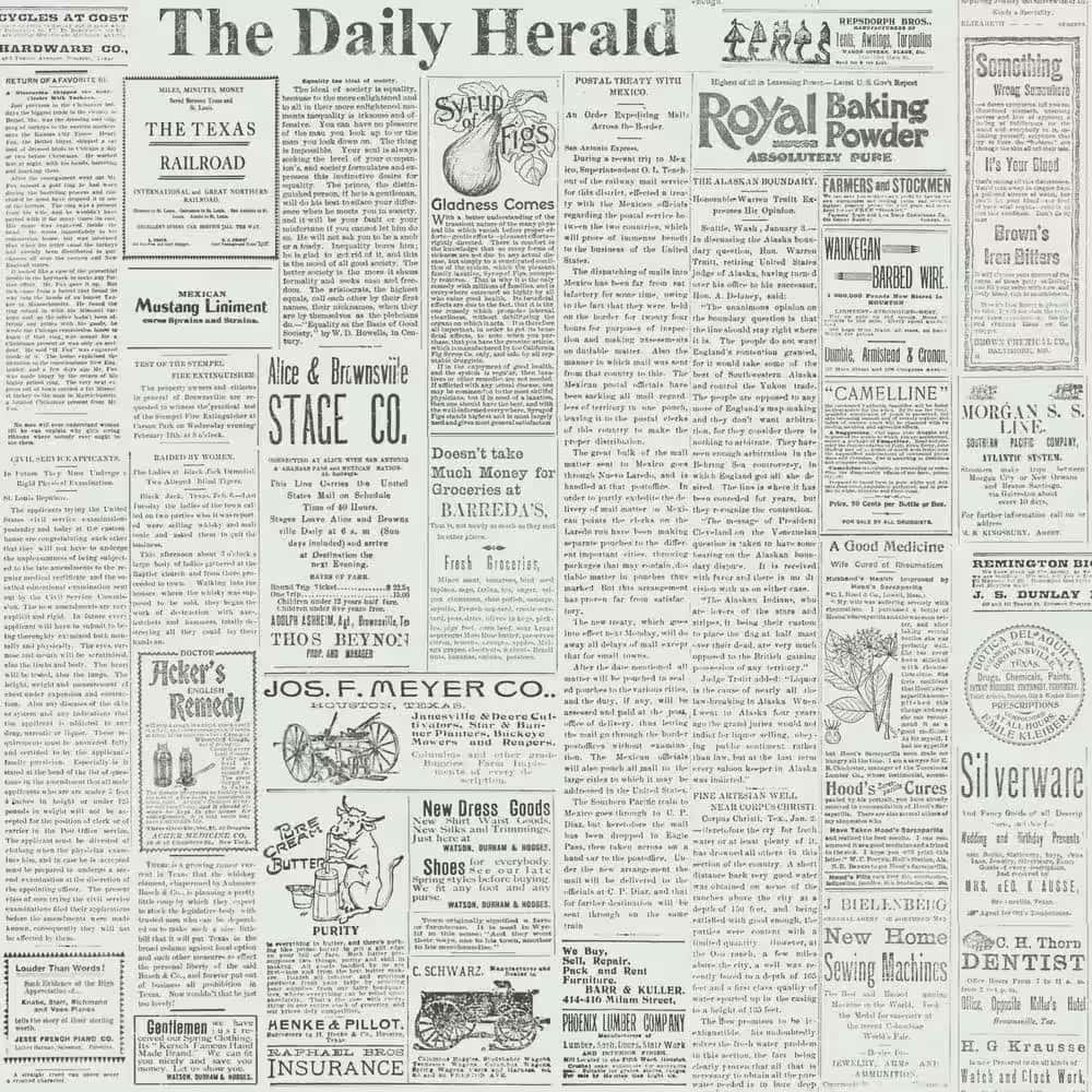 1920s Newspaper Ads Background