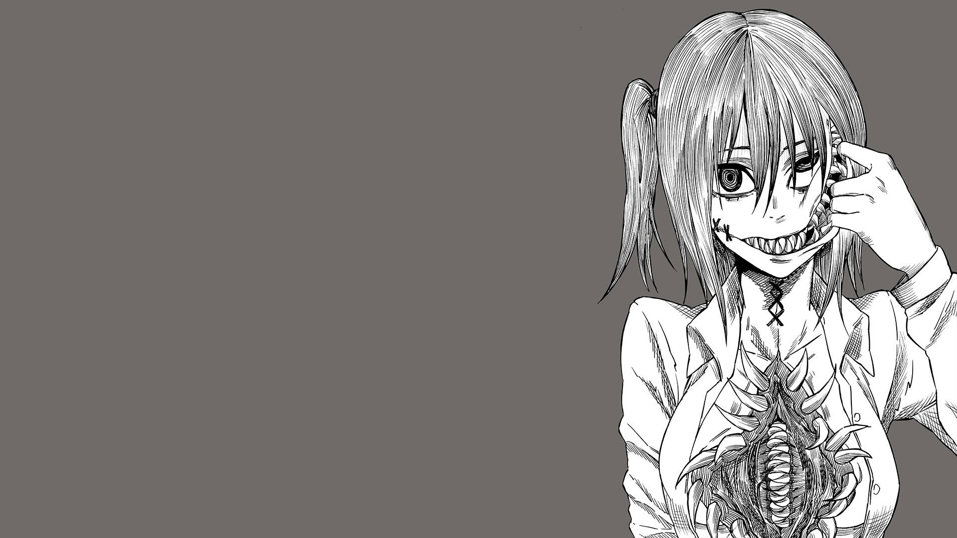 1920x1080 4k Horror Anime Girl Background