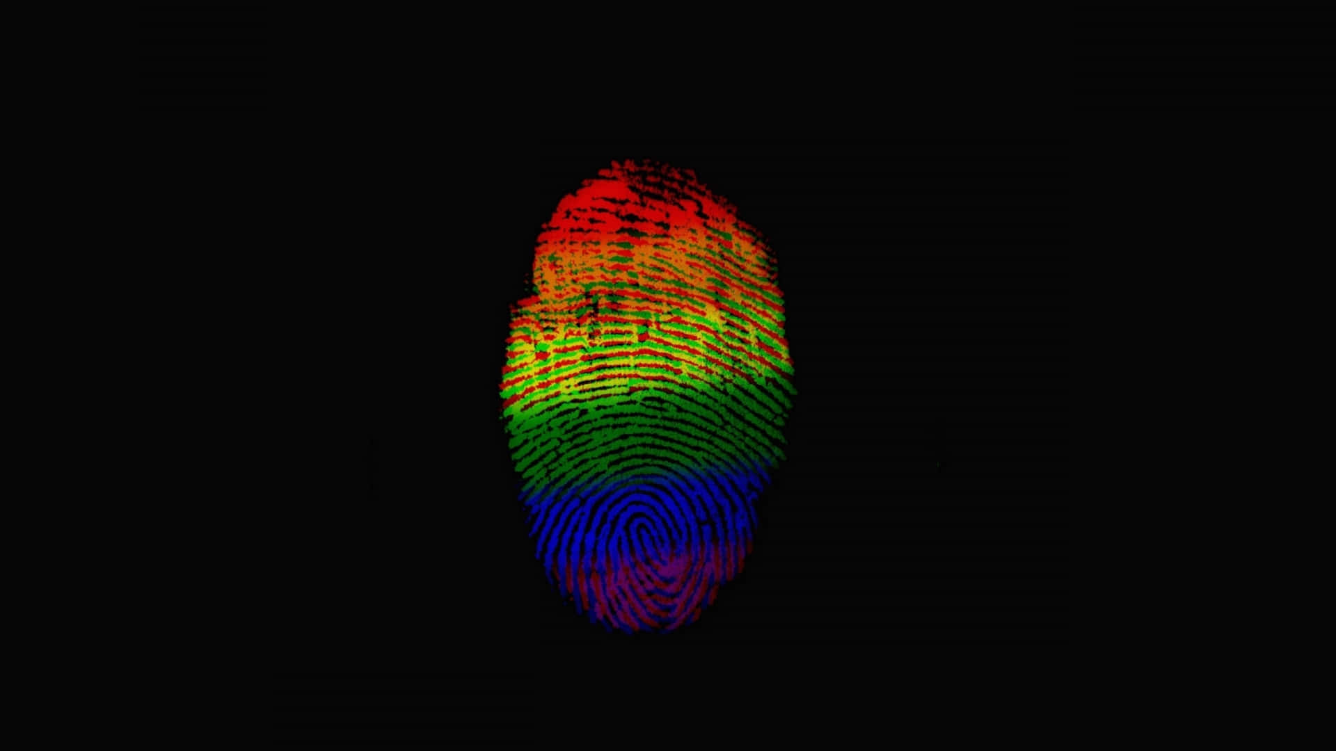 1920x1080 Amoled Rainbow Fingerprint Background