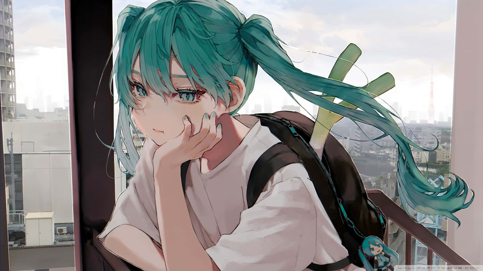 1920x1080 Anime Hatsune Miku Sad
