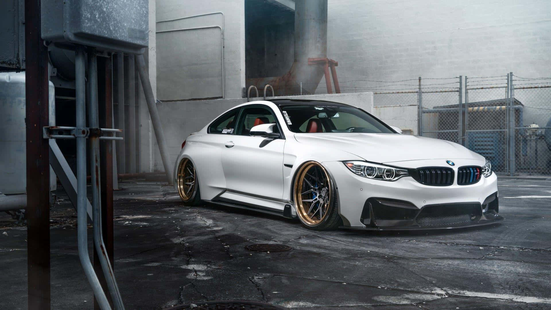 1920x1080 Bmw White 2018 M4 Background