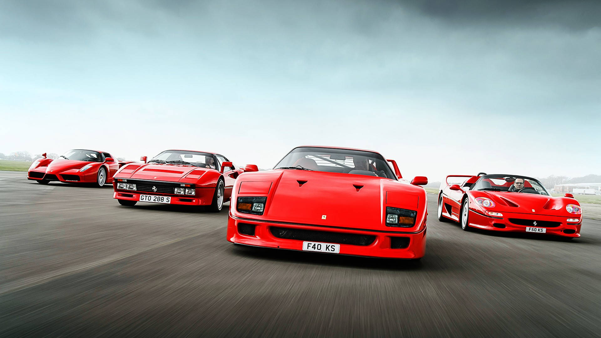 1920x1080 Ferrari 288 Gto F50 Enzo And F40 Background