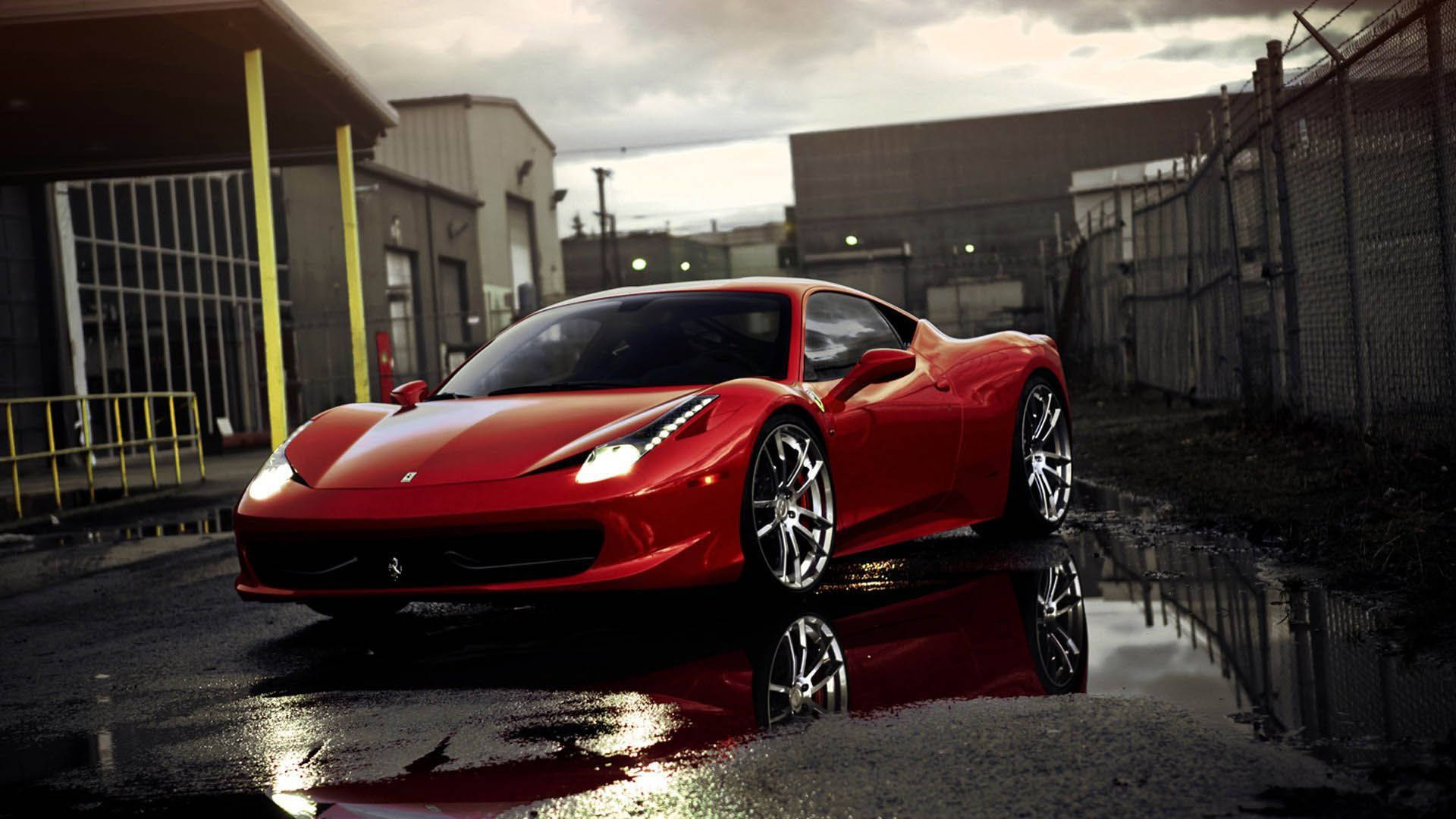 1920x1080 Ferrari 458 Rosso Corsa Background