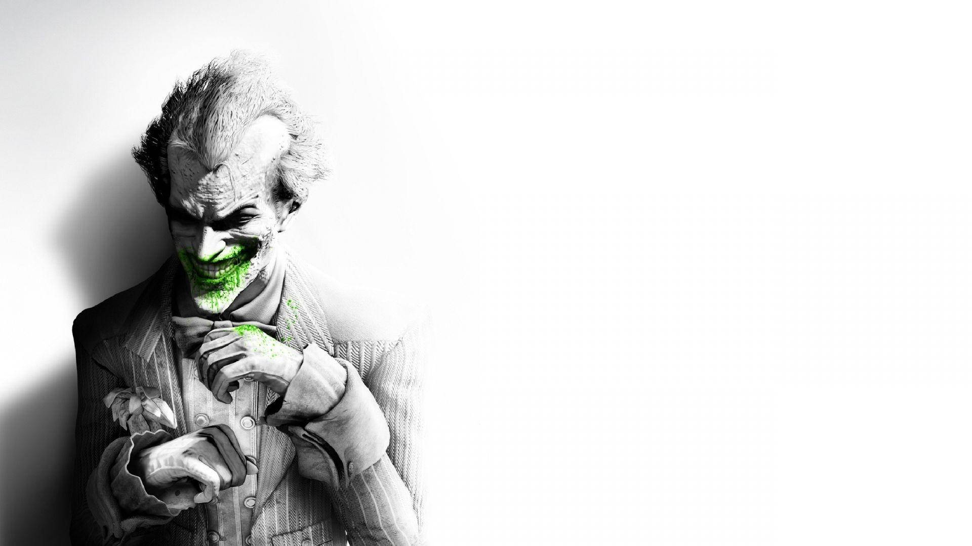 1920x1080 Full Hd Joker With Green Liquid Background