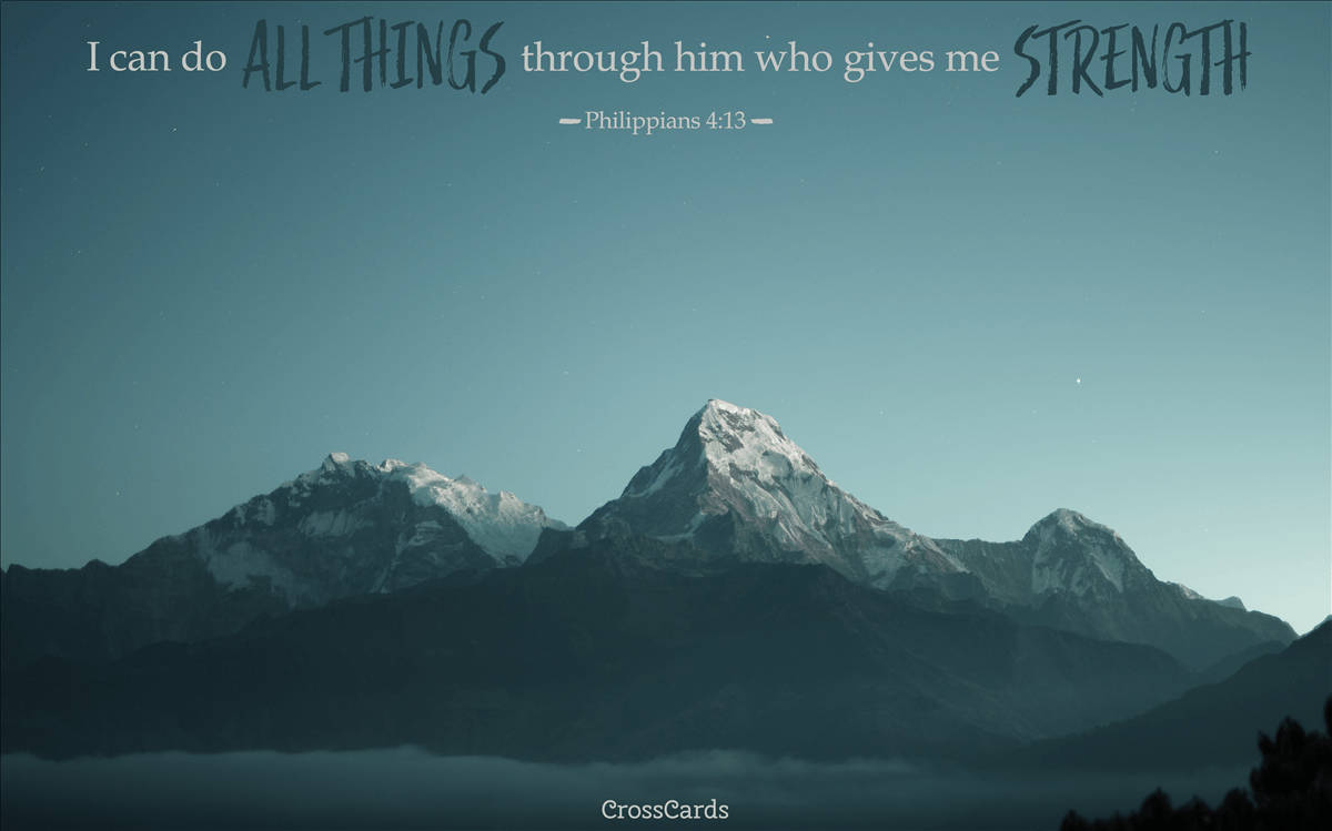 1920x1080 Hd Biblical Philippians 4:13 Background