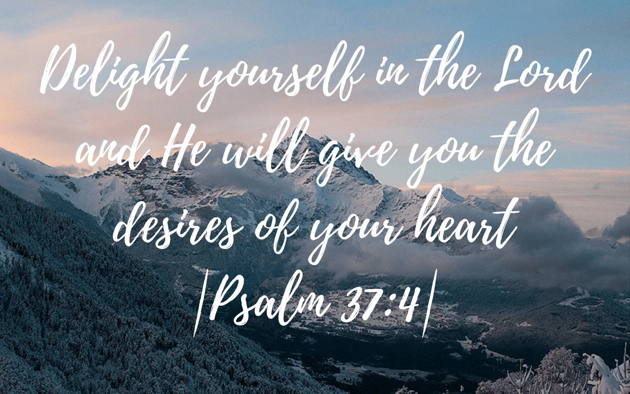 1920x1080 Hd Biblical Psalm 37:4 Background