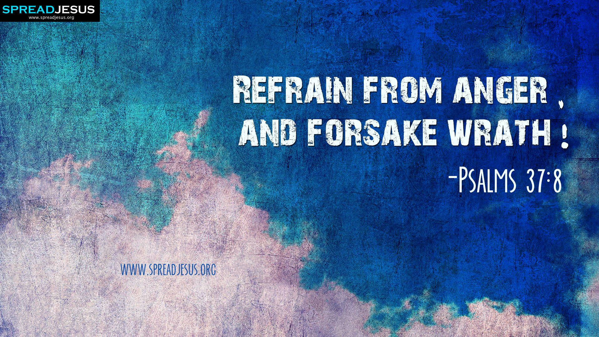 1920x1080 Hd Biblical Psalm 37:8 Background