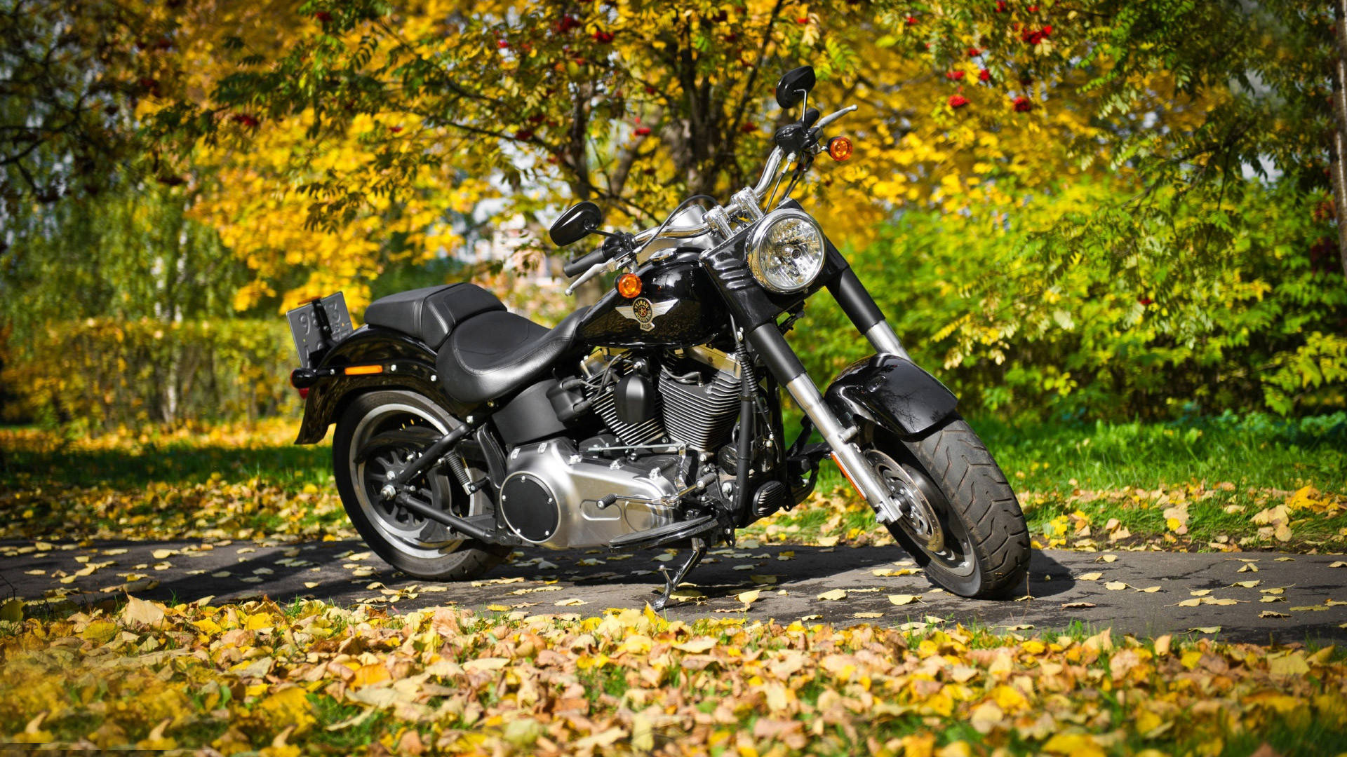 1920x1080 Hd Bikes Black Harley-davidson Background