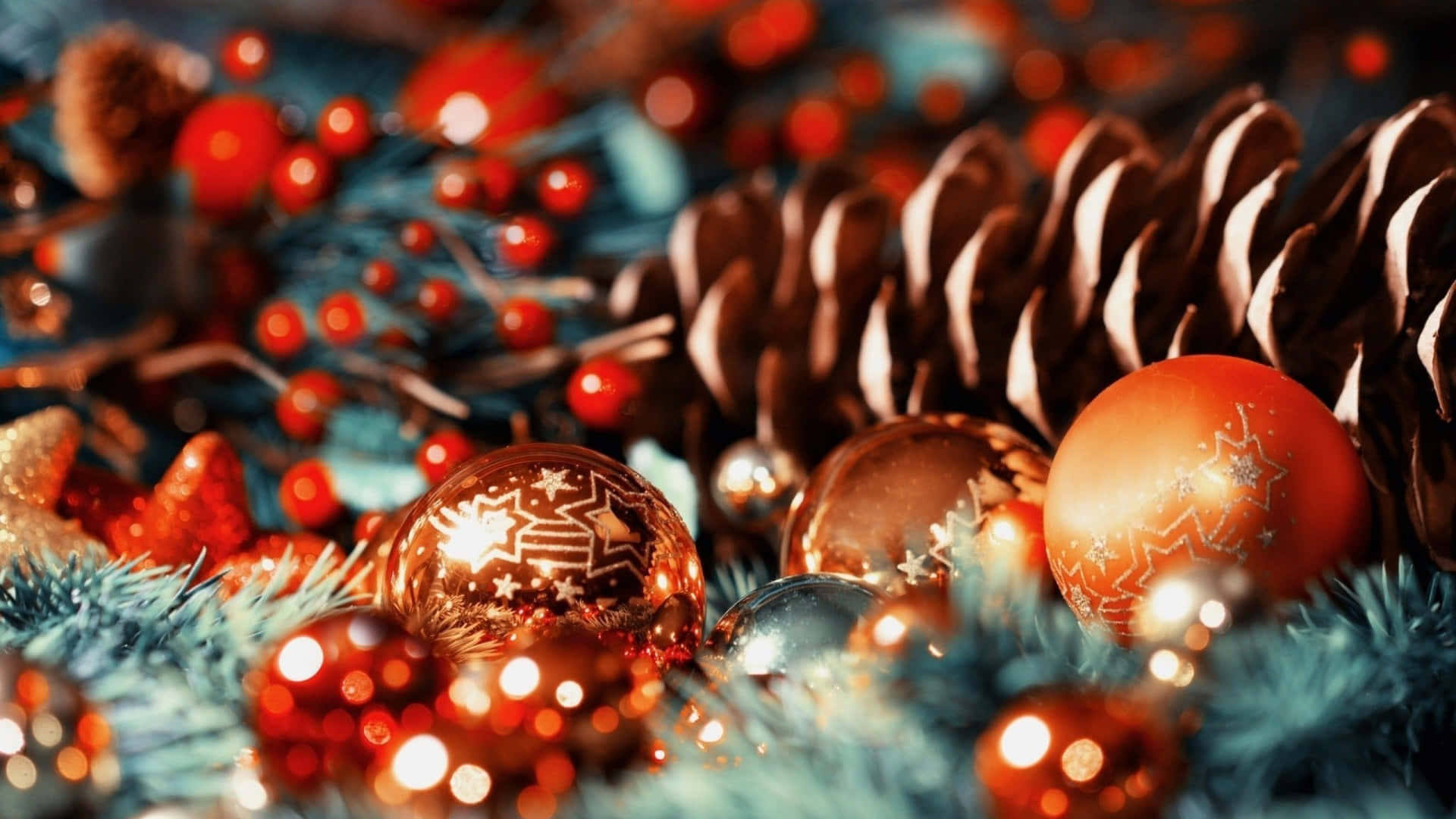 1920x1080 Hd Christmas Decor Background