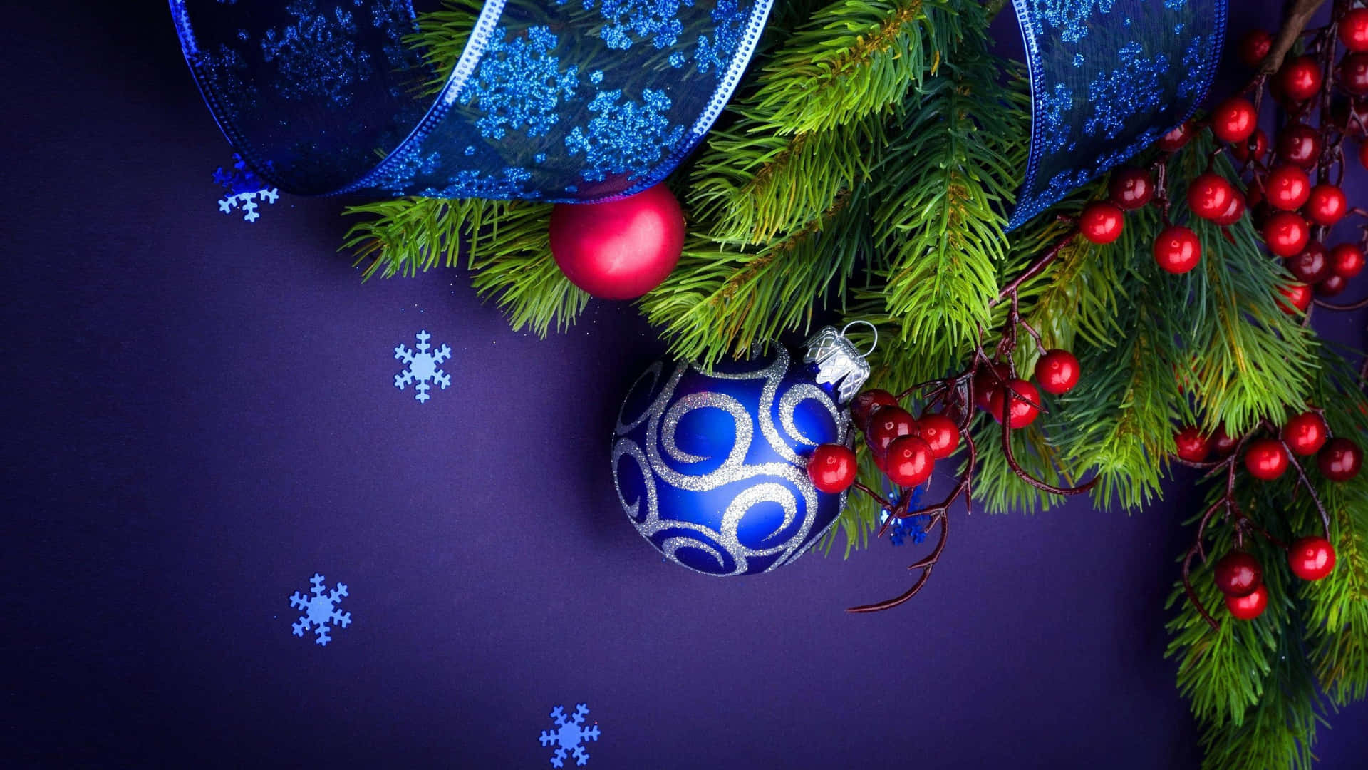 1920x1080 Hd Christmas Mistletoe Background