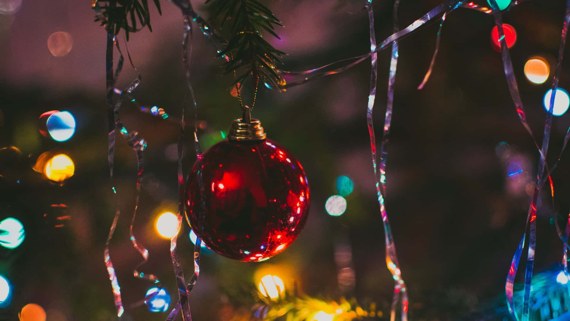 1920x1080 Hd Christmas Ornaments Background