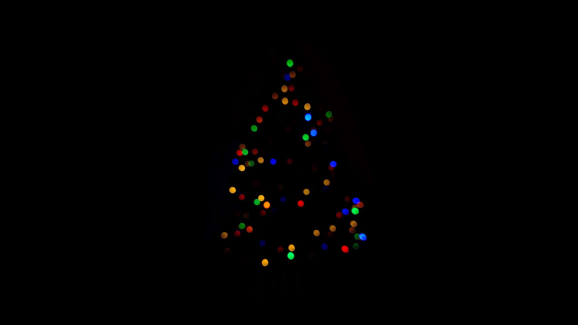 1920x1080 Hd Christmas Tree Lights Background