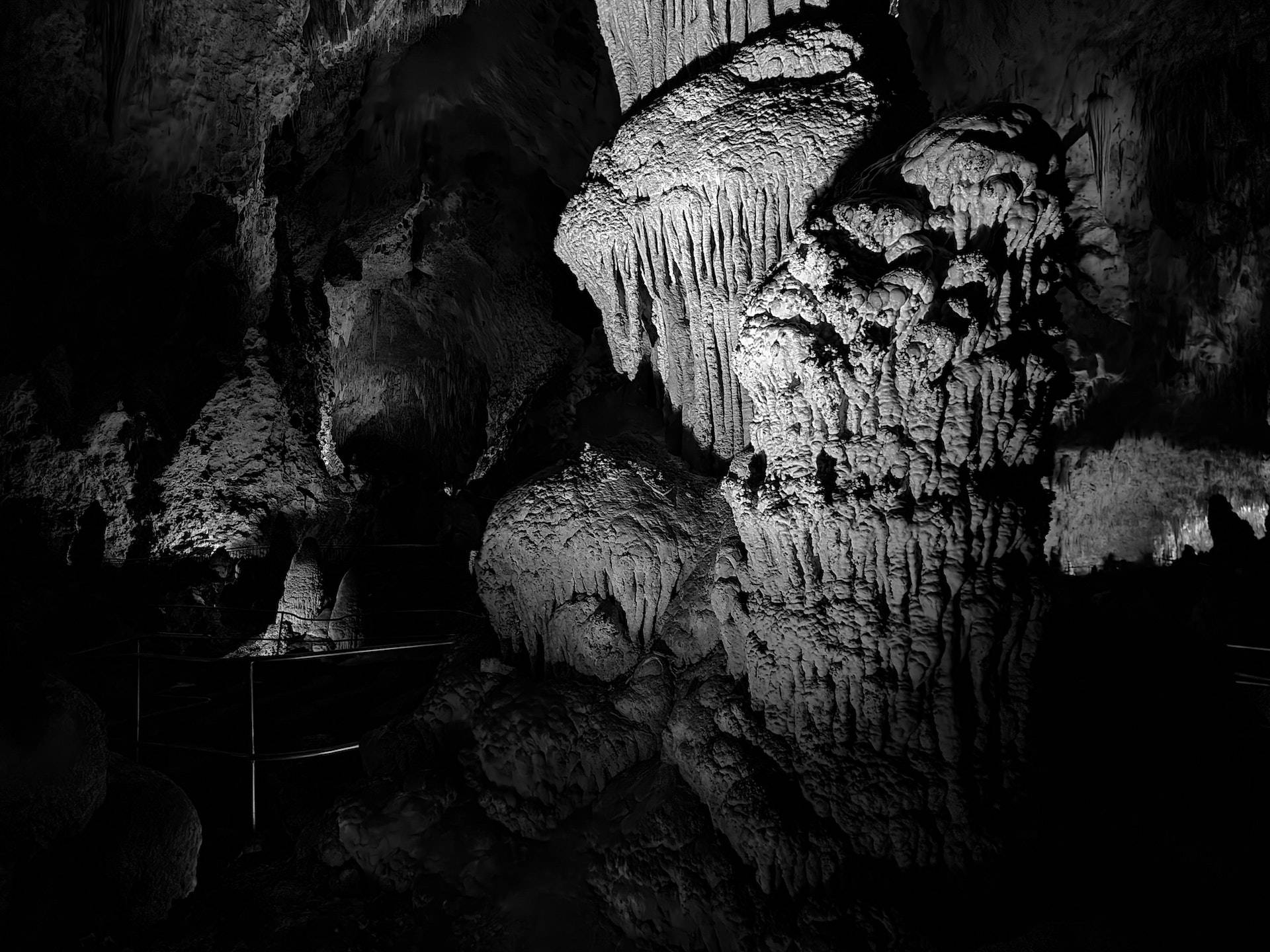 1920x1080 Hd Dark Cave Stones Background