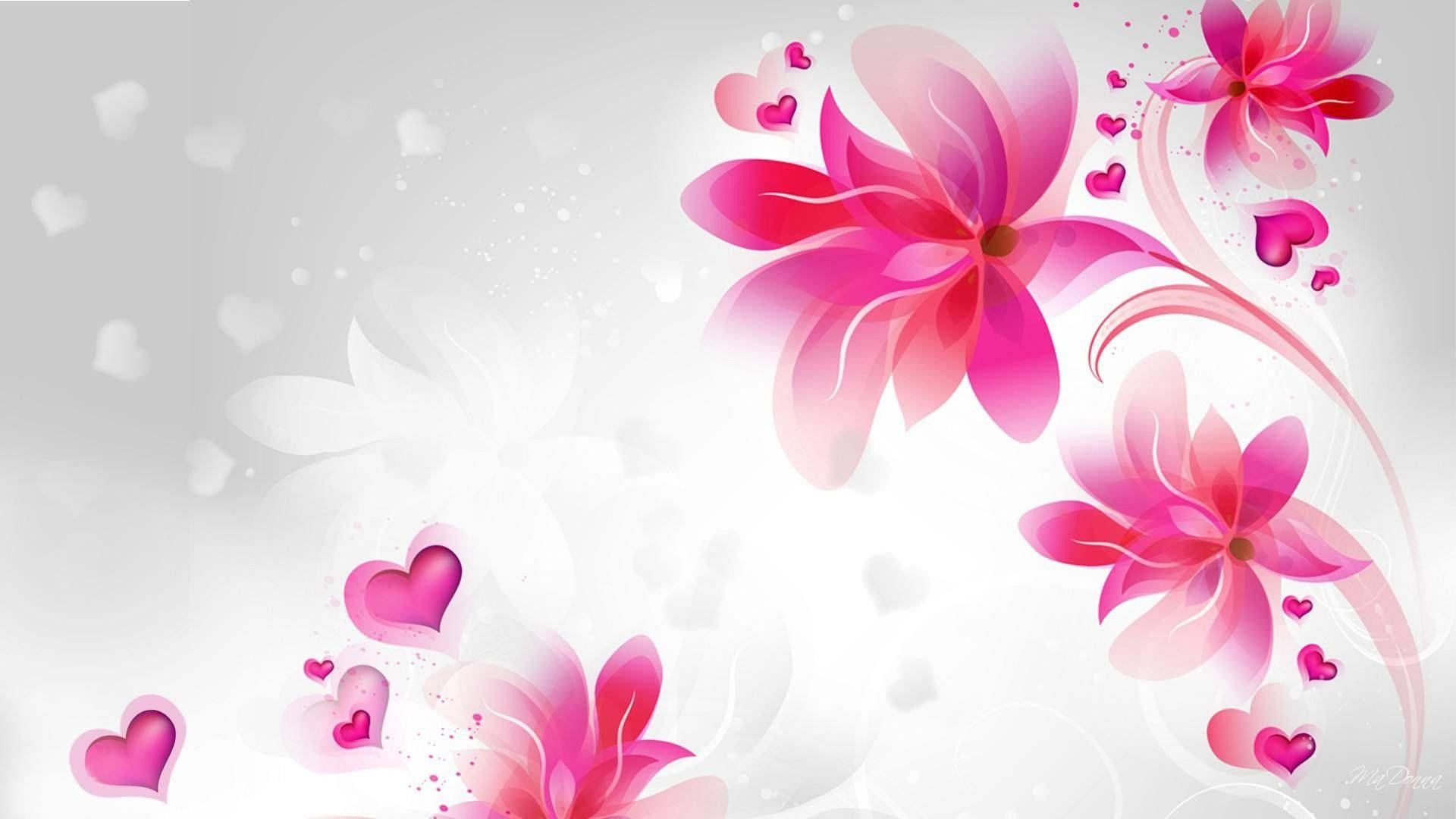 1920x1080 Hd Flower Painting Background