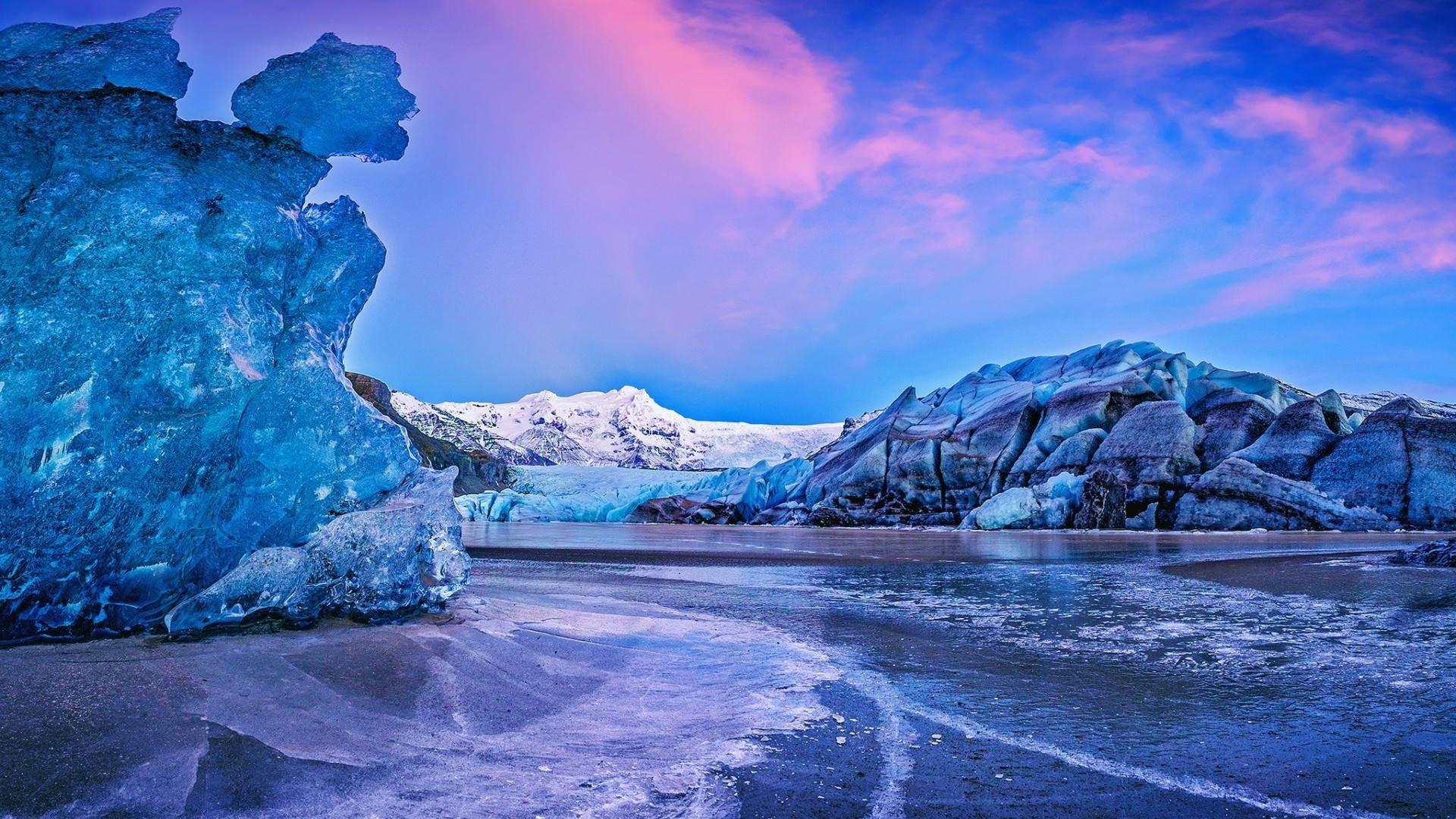 1920x1080 Hd Nature Vatna Glacier Background