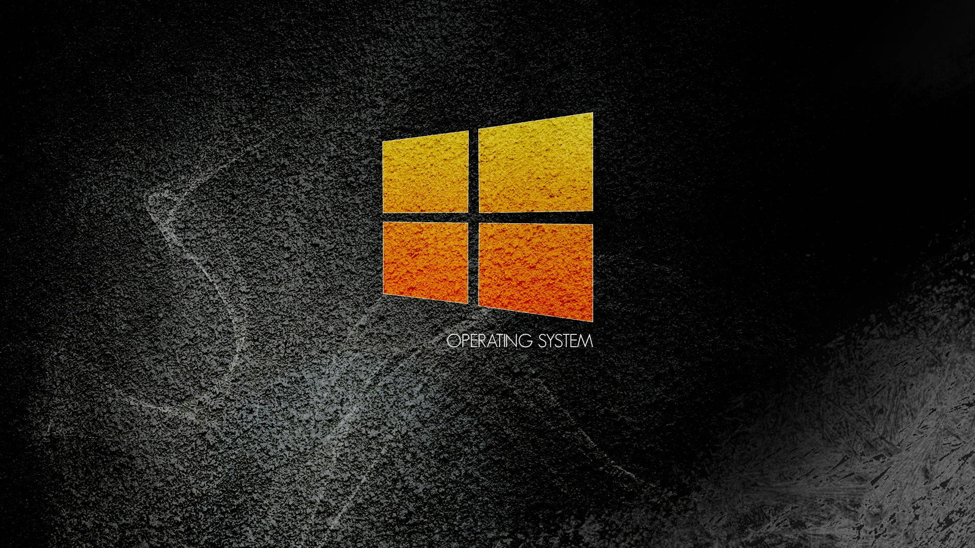 1920x1080 Hd Orange Windows Logo Background