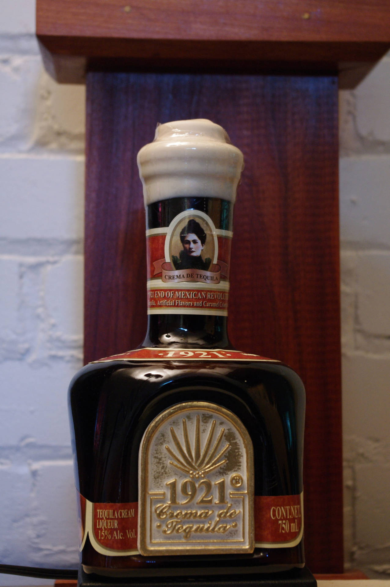 1921 Creme De Tequila Mini Bottle Background