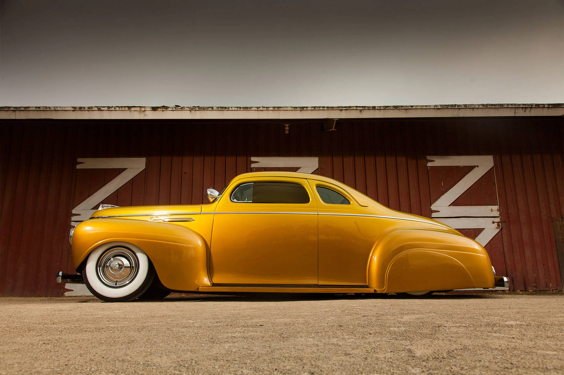 1940 Plymouth P-10 Business Yellow Coupe Background