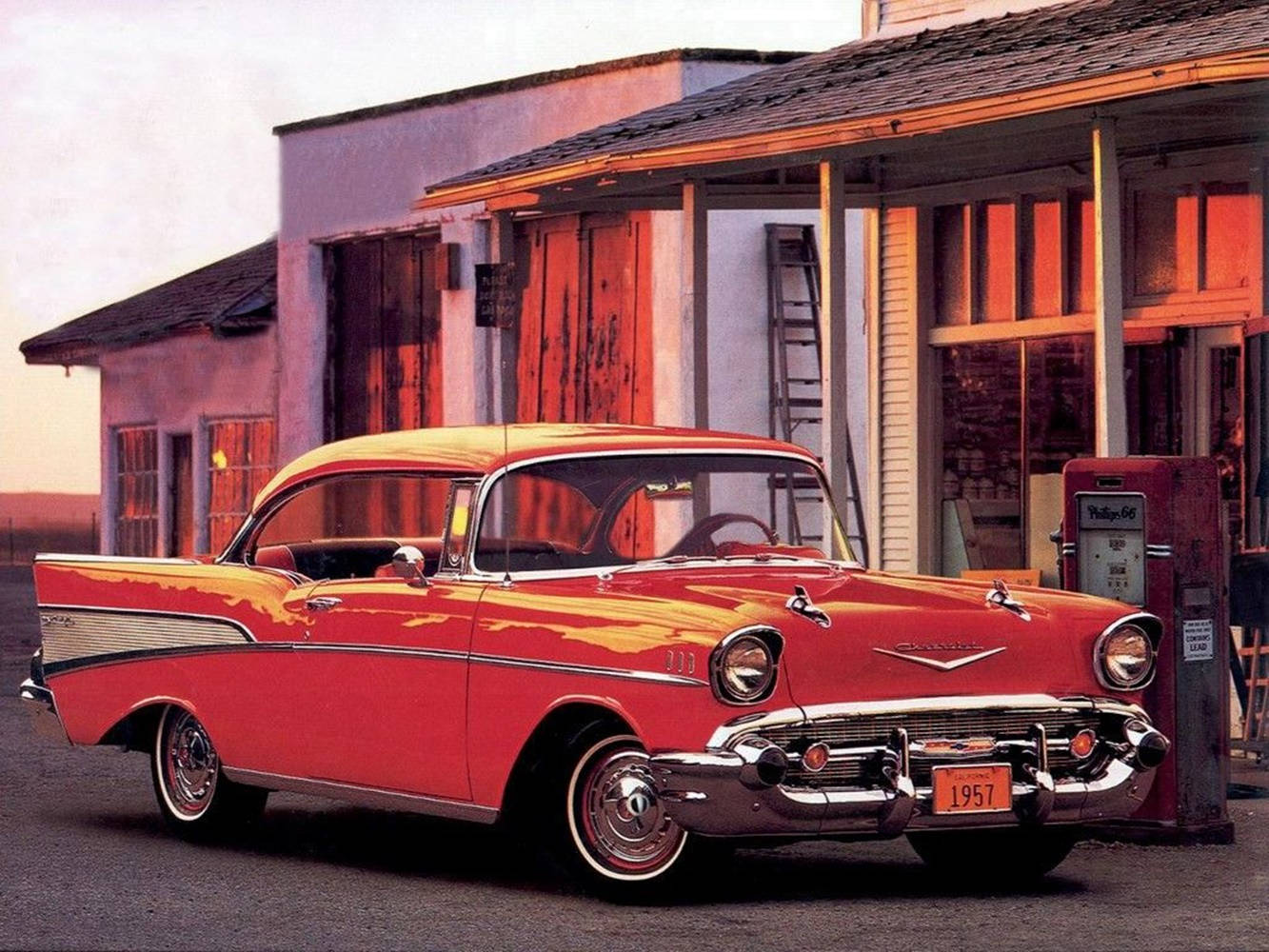 1959 Chevrolet Bel Air Classic Car Background