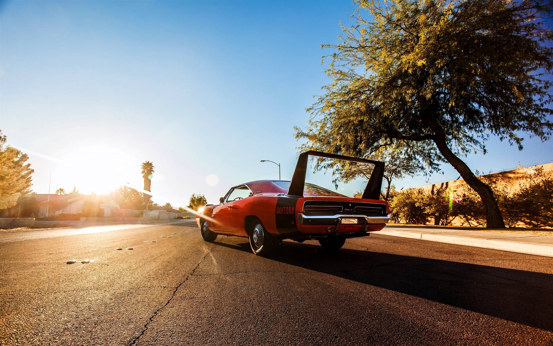 1969 Dodge Charger Daytona Rear Background
