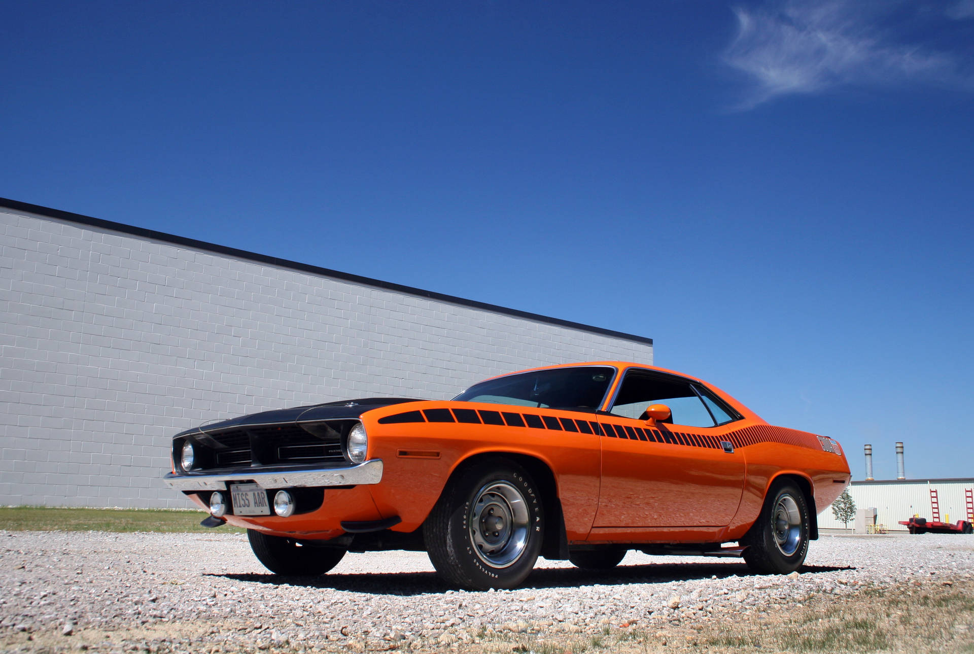 1970 Plymouth Aar Barracuda Two Door Pony Car Background