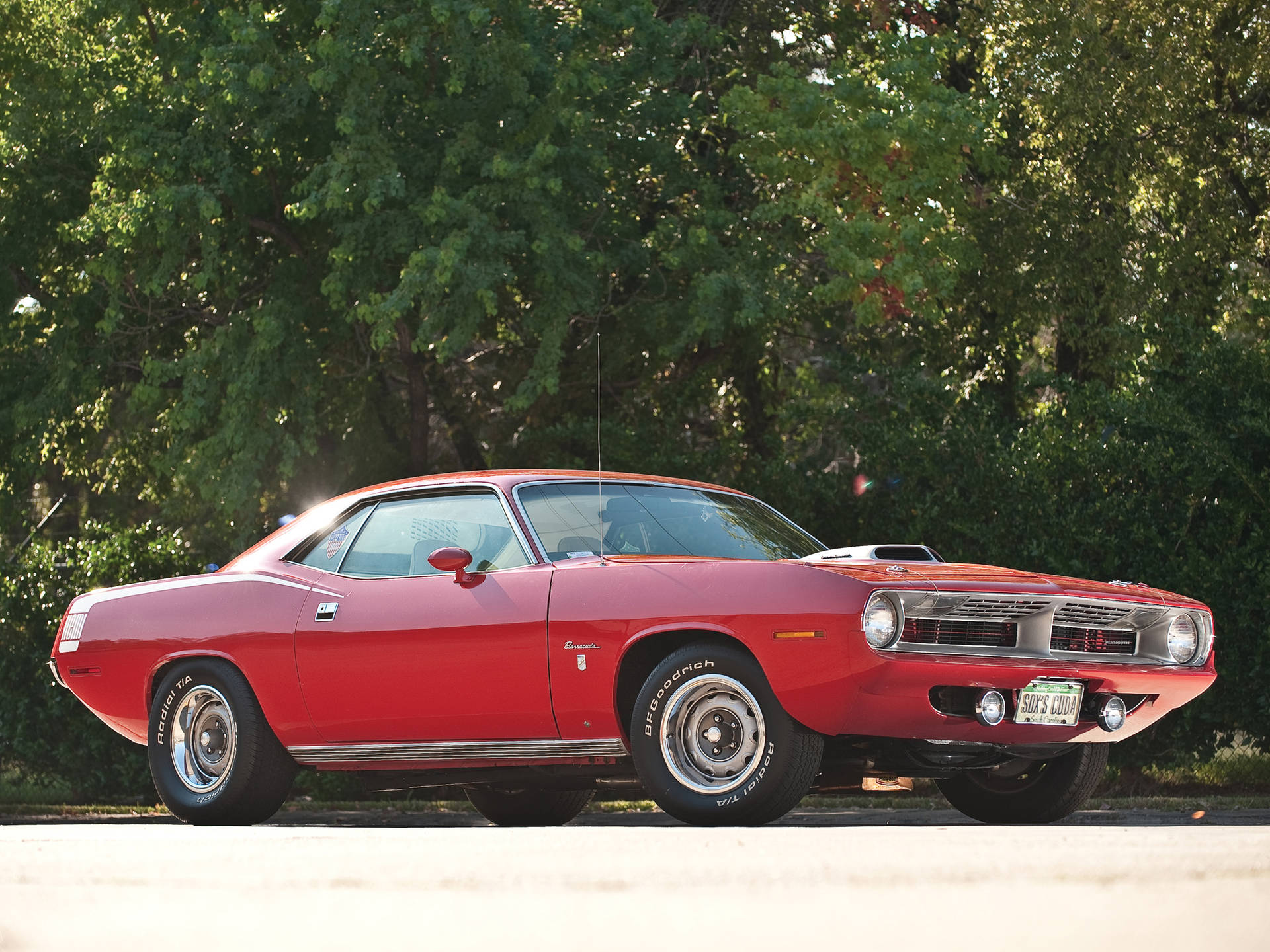 1970 Red Plymouth Barracuda Vintage Car