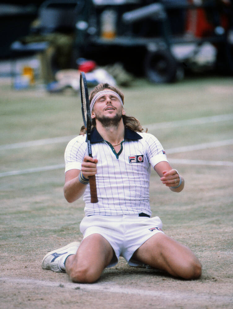 1980 Wimbledon Champion Björn Borg Background