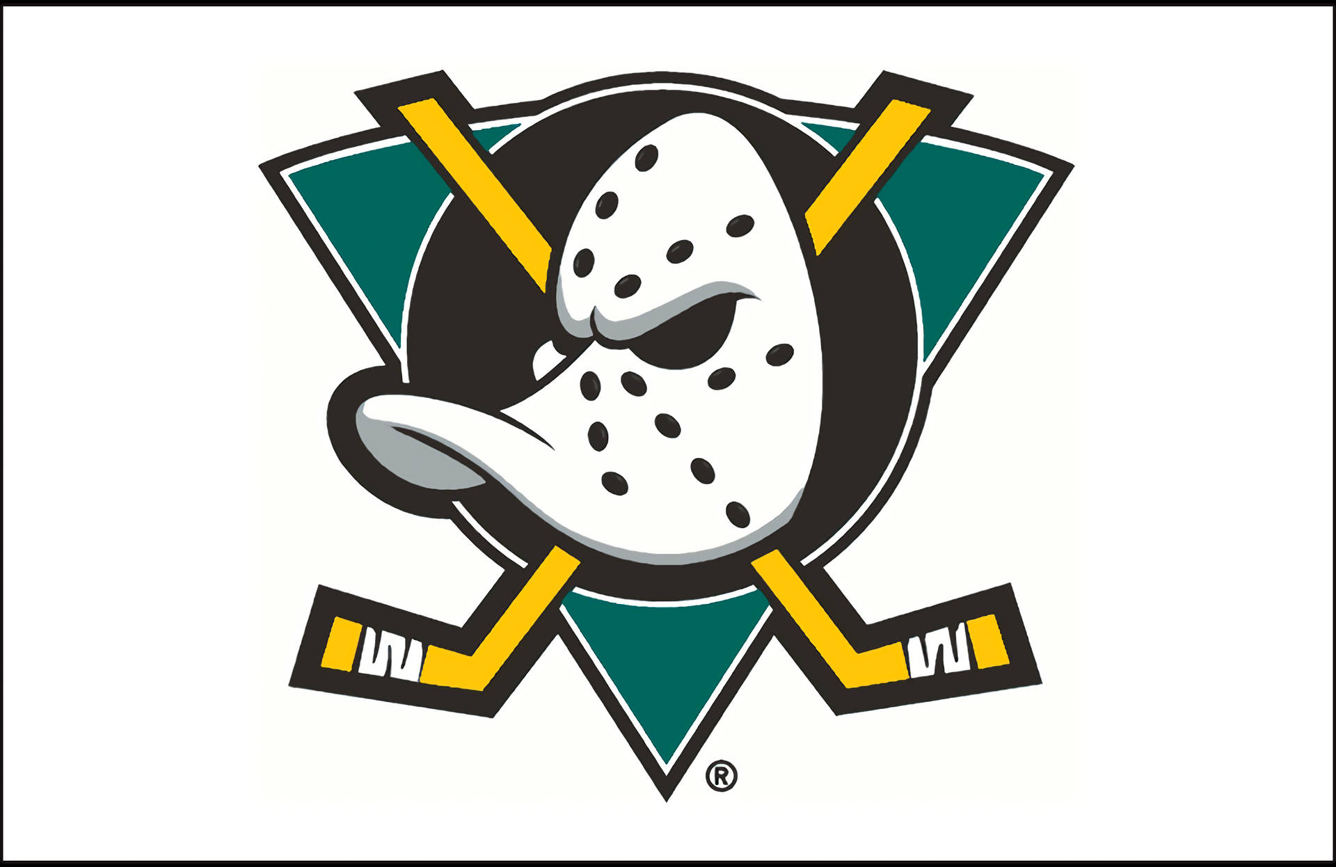 1993 Anaheim Ducks Logo Background