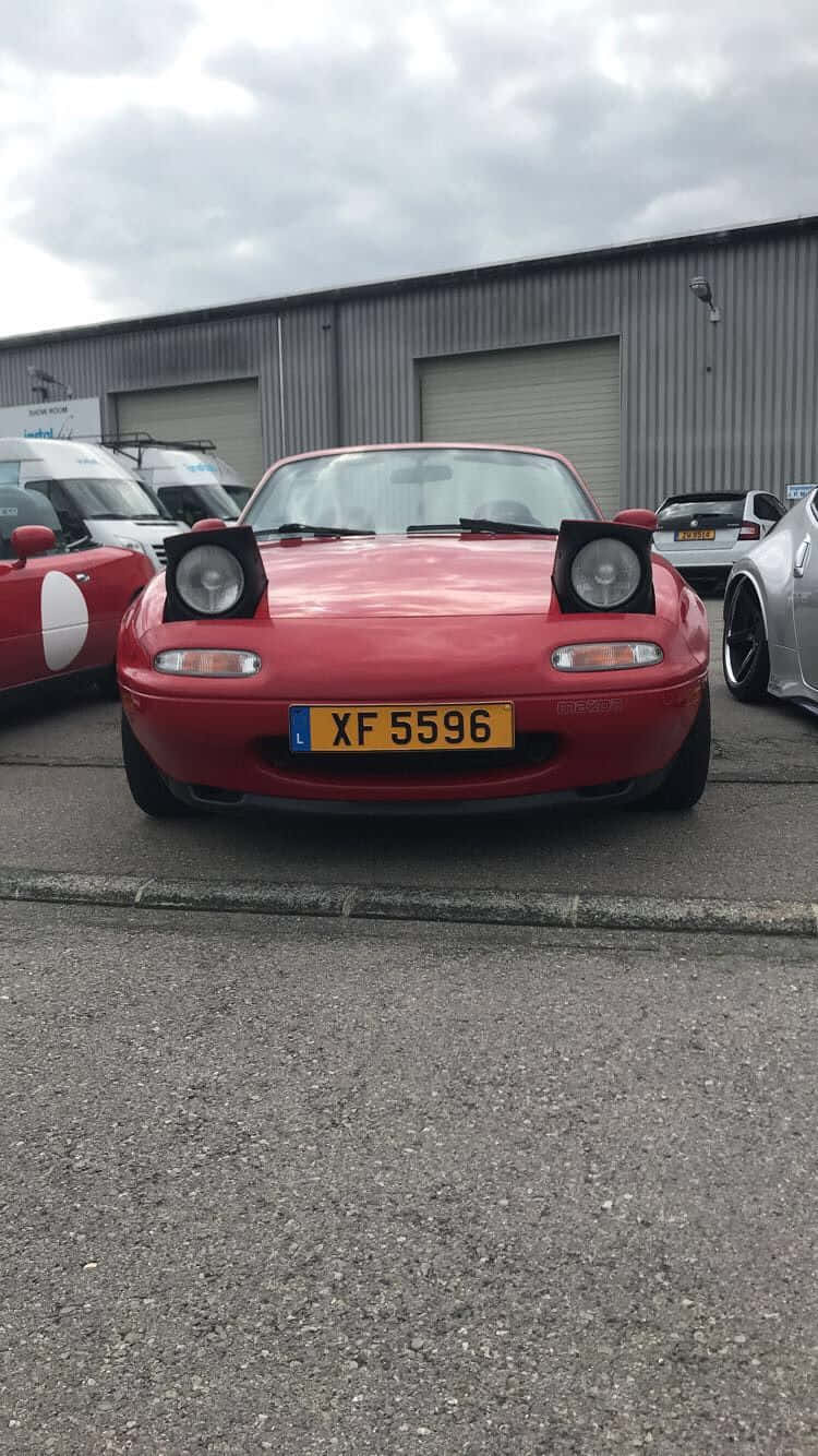 1995 Mazda Mx 5 Miata Red Sports Car Background