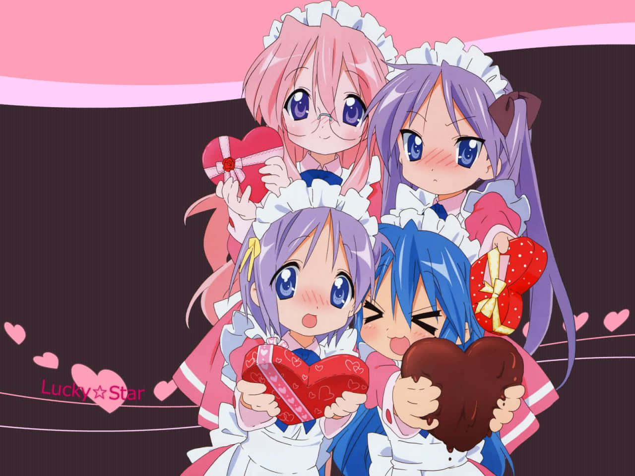 2000s Anime Lucky Star Animecore Background