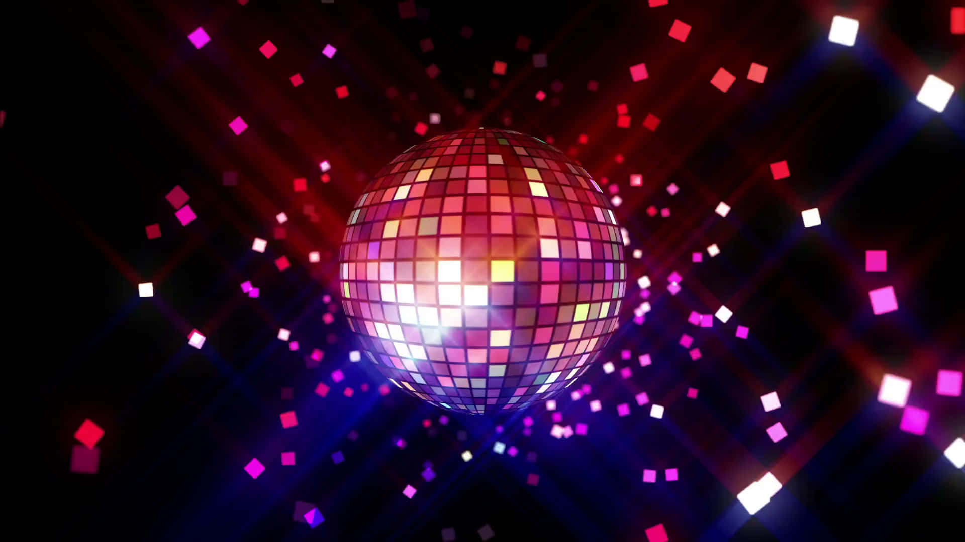 2000s Pink Violet Disco Ball Background