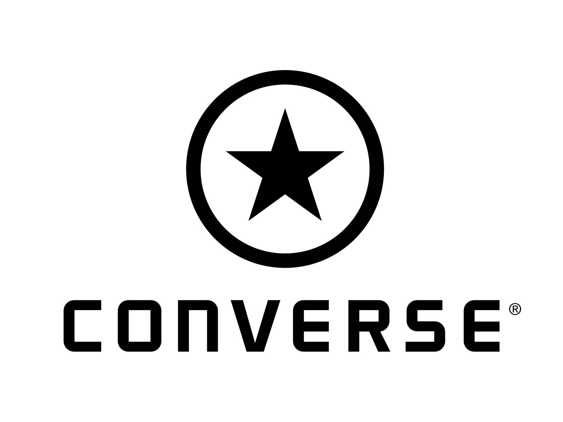 2003 Black Converse Logo Background