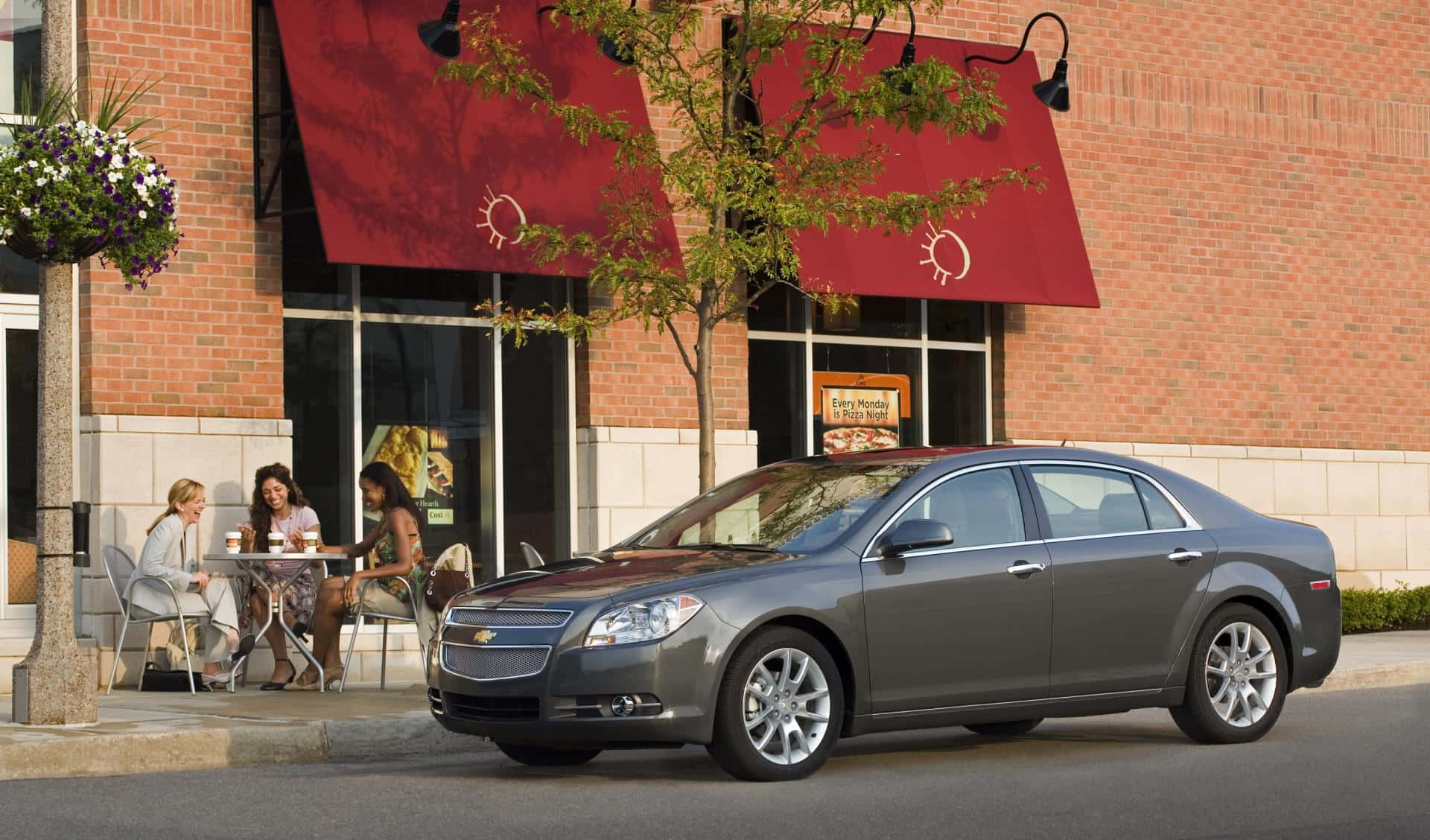 2009 Grey Chevy Malibu Background