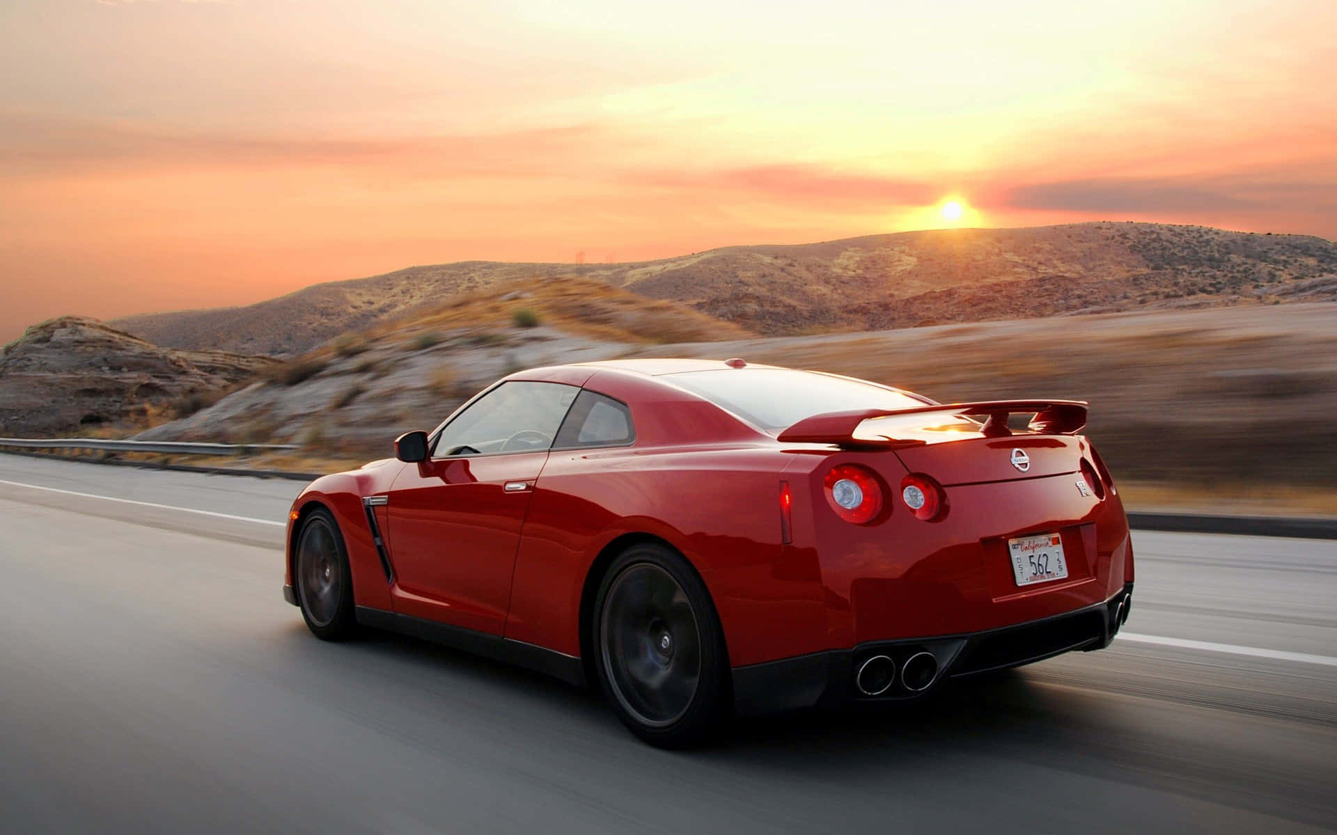 2009 Nissan R35 Gtr Car Model Background