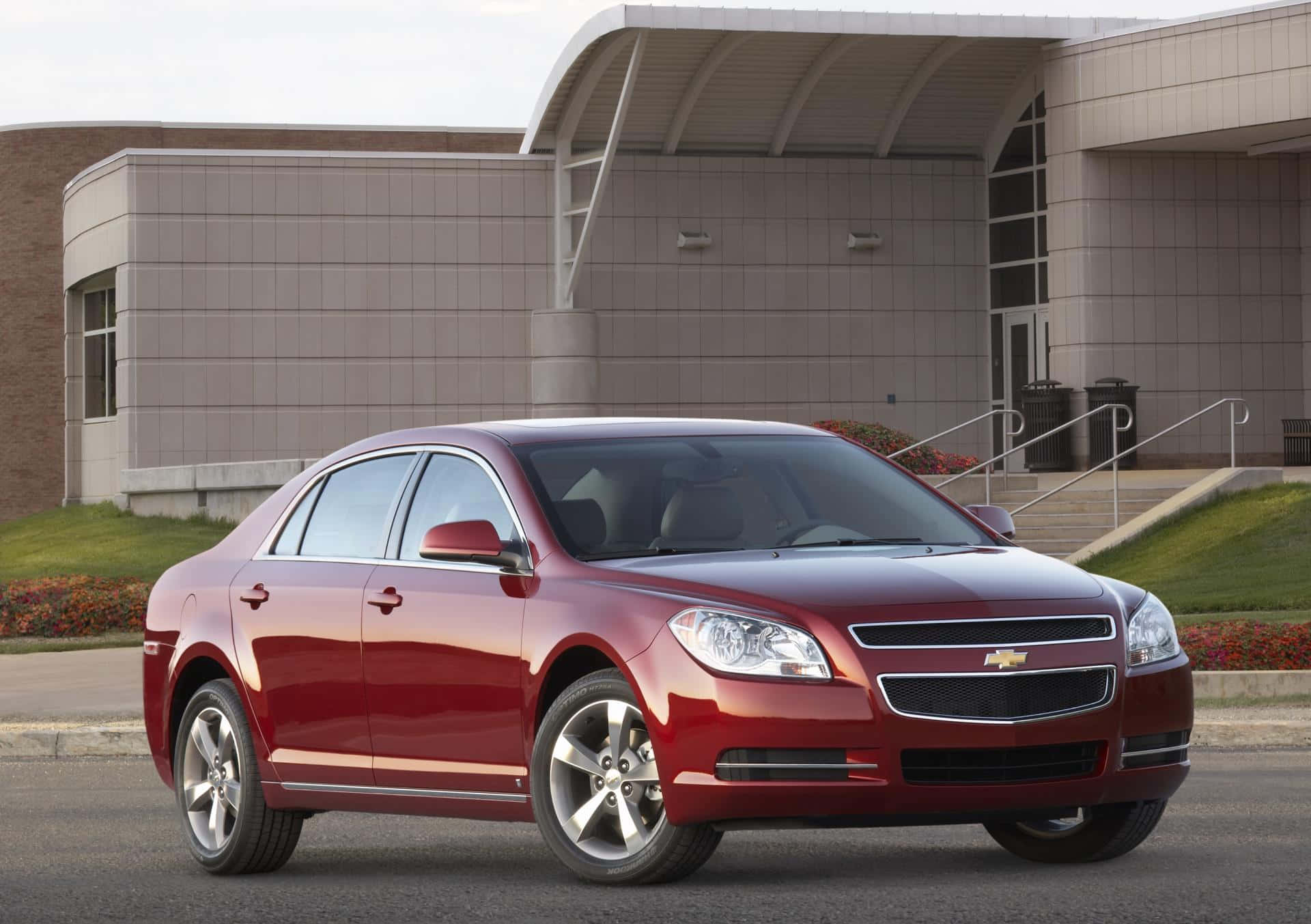 2010 Maroon Chevy Malibu Background