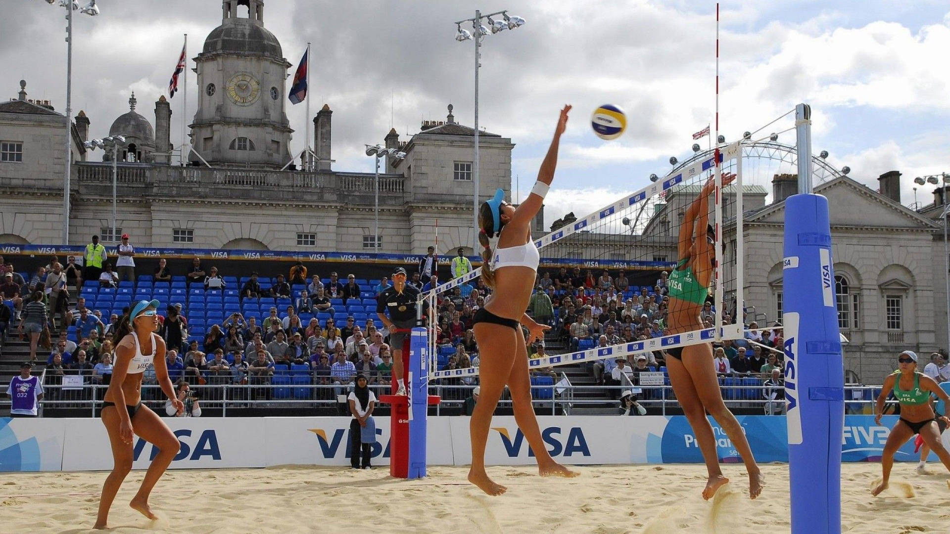 2011 Visa Fivb Beach Volleyball In London Background