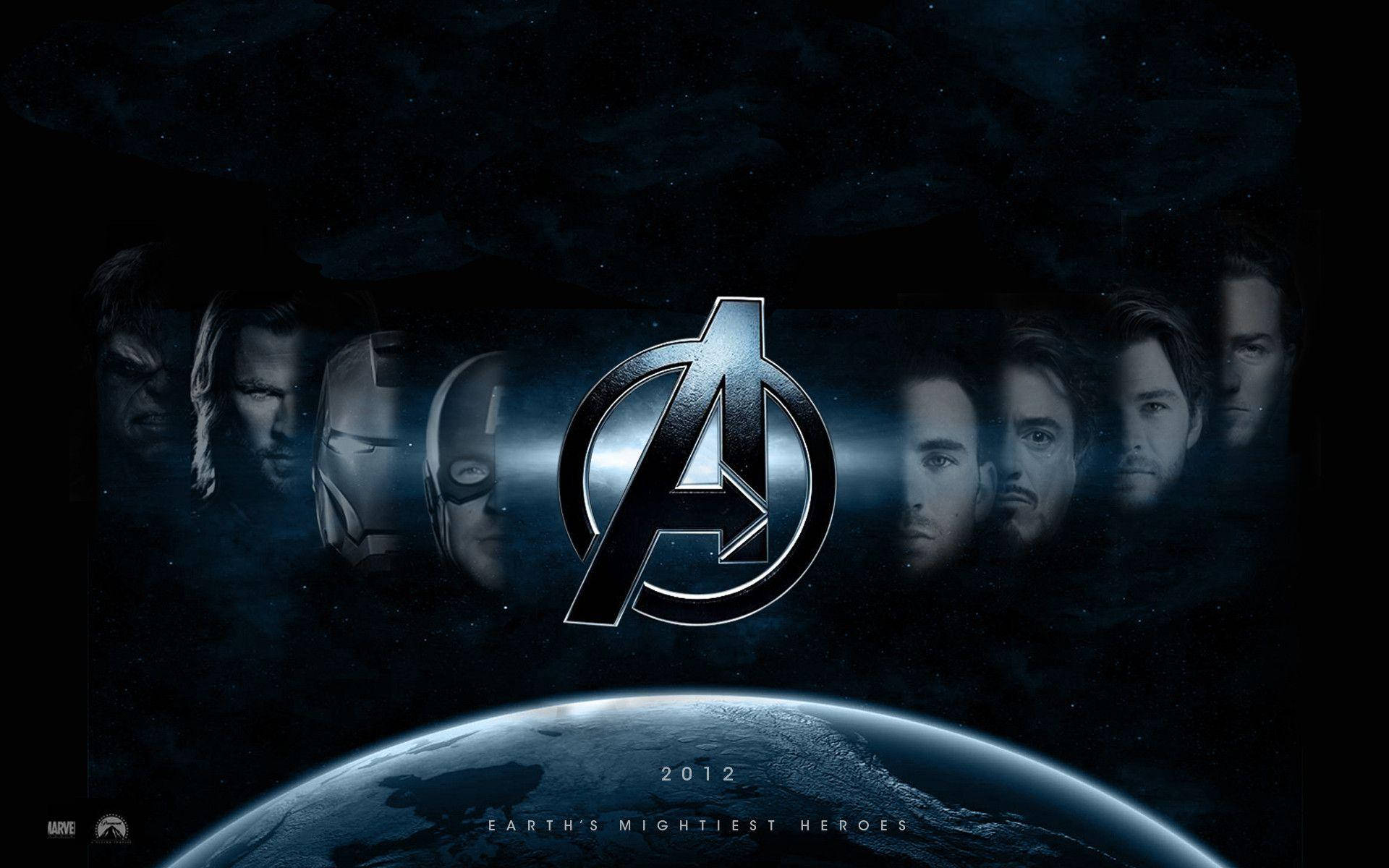 2012 Marvel Avengers Logo Background