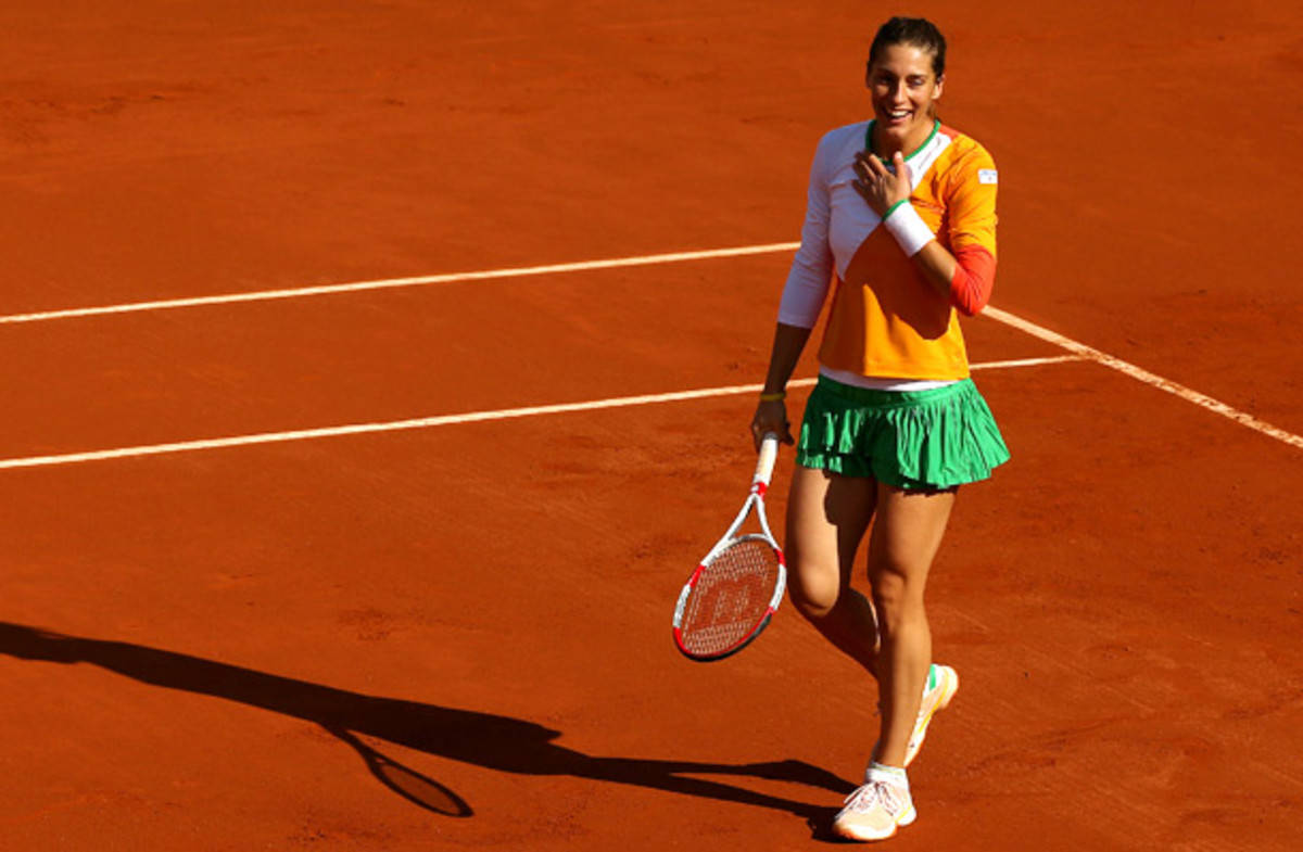 2014 French Open Tournament Andrea Petkovic Background