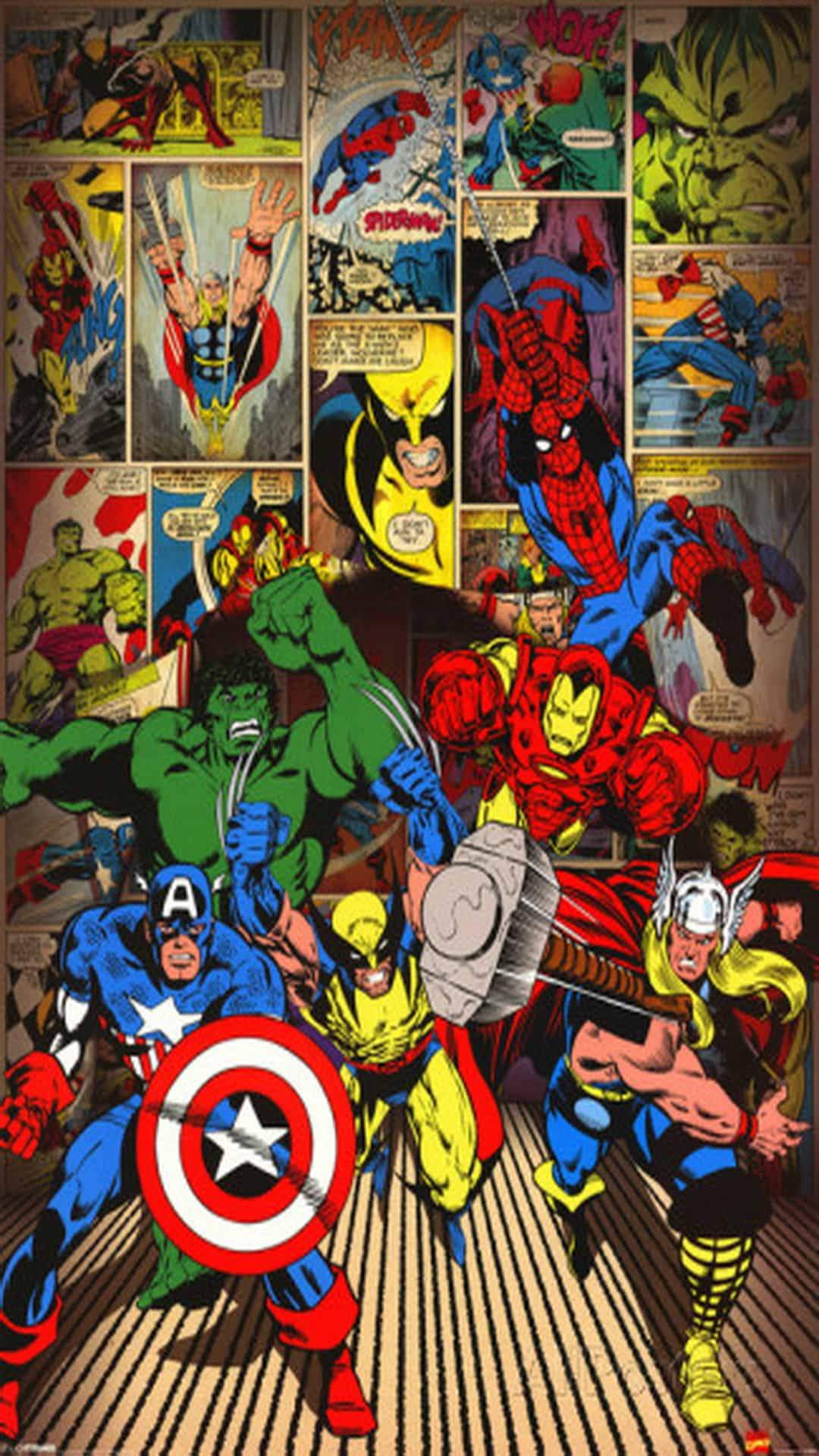 2016 Avengers Marvel Phone Background
