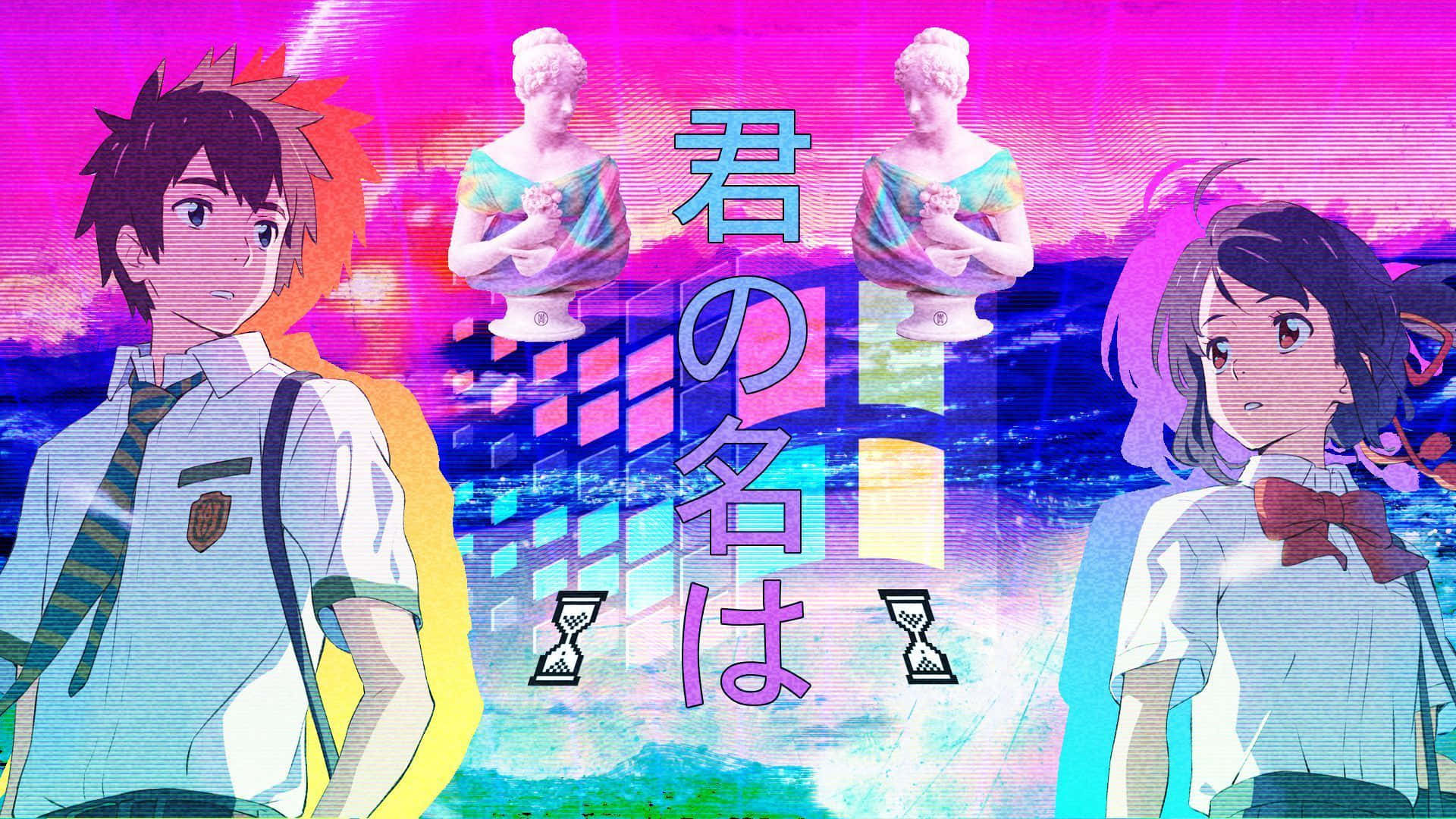 2016 Film Your Name Vaporwave Anime