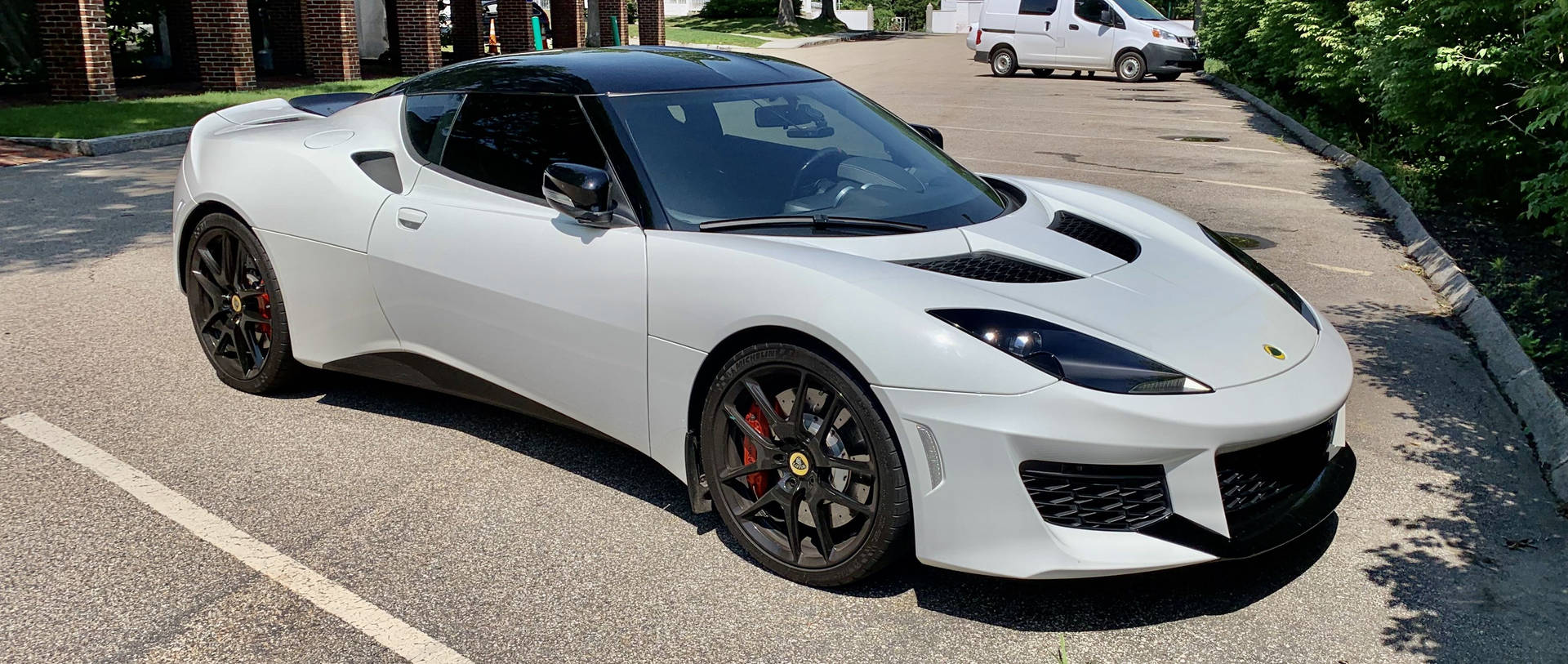 2017 Lotus Evora White Car Background