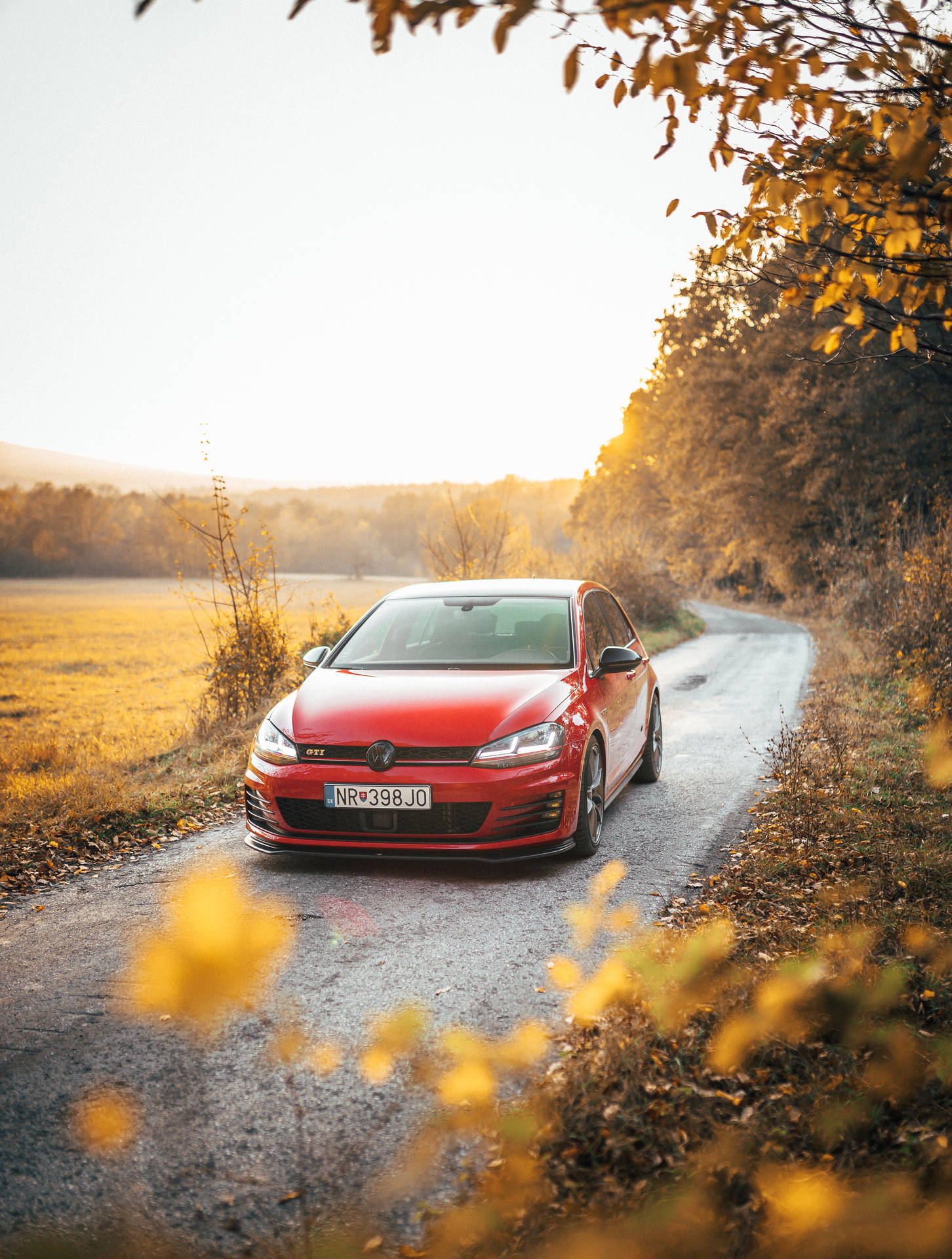 2017 Red Volkswagen Golf Gti Background