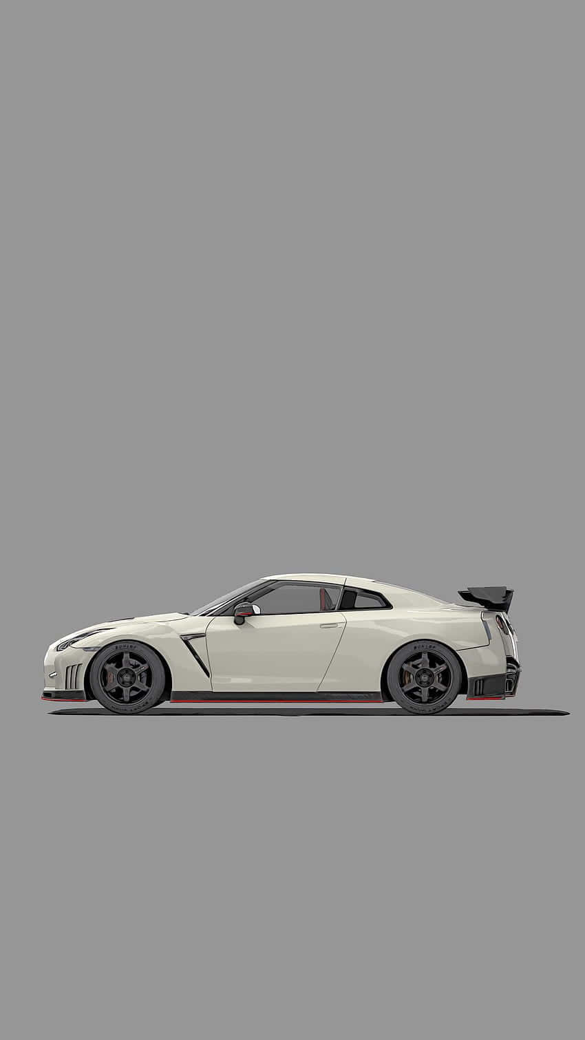 2017 White Nissan R35 Gtr Poster Background