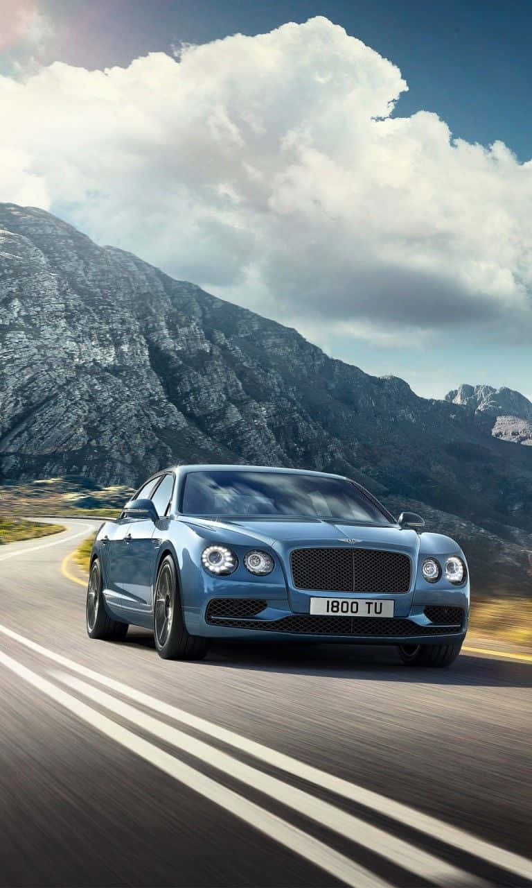 2018 Blue Bentley Iphone Background