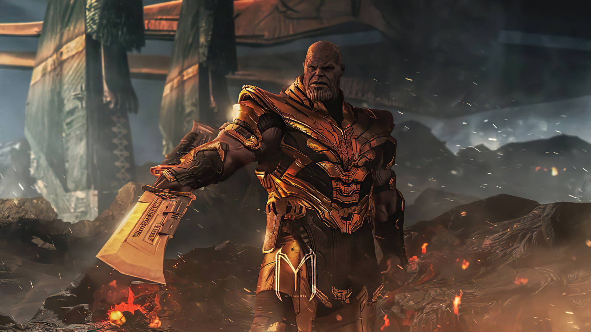 2019 Endgame Thanos Hd Background