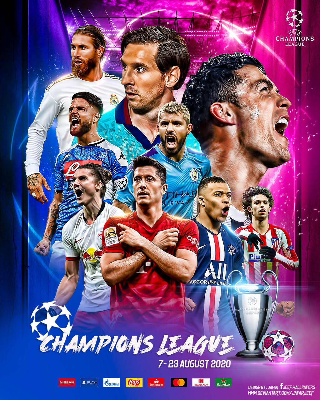 2020 Champions League Poster Background