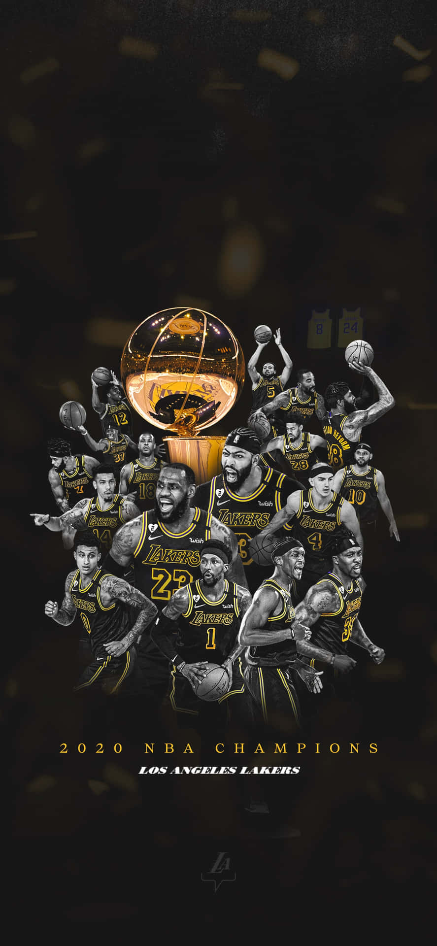 2020 Lakers N B A Champions Background