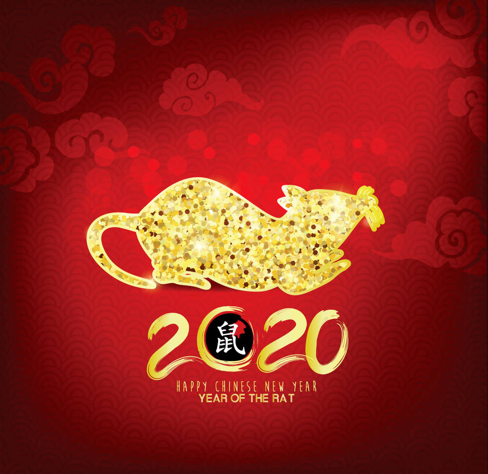 2020 Year Of The Rat Chinese New Year Background